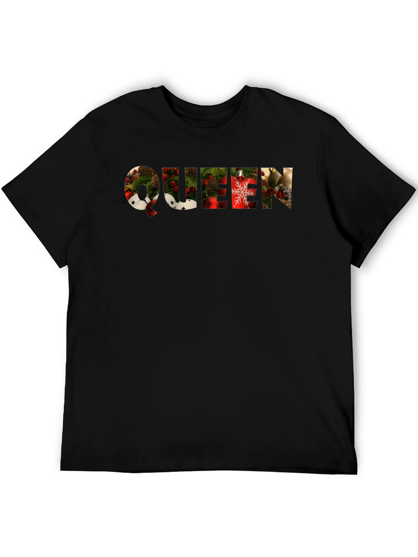 Christmas Queen Black Graphic Tee