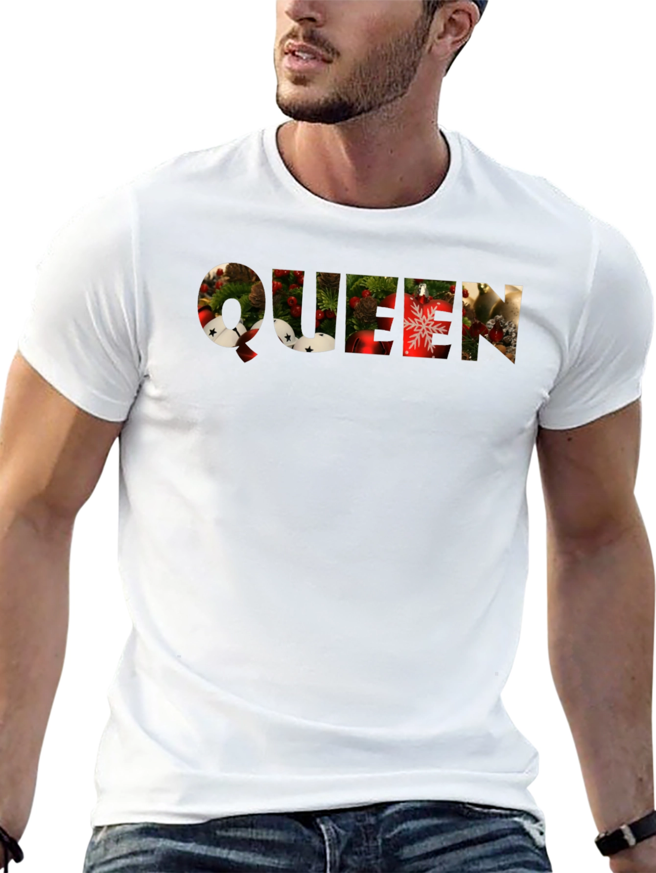 Christmas Queen Black Graphic Tee