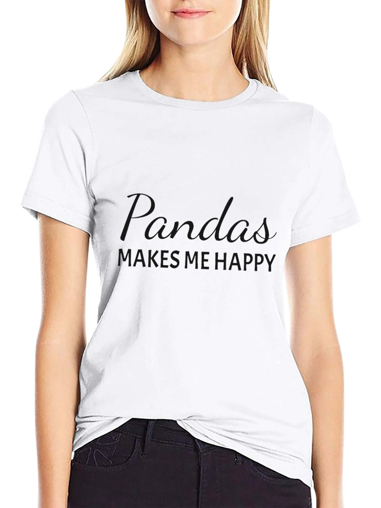 Hiking Makes Me Happy Black Graphic Tee