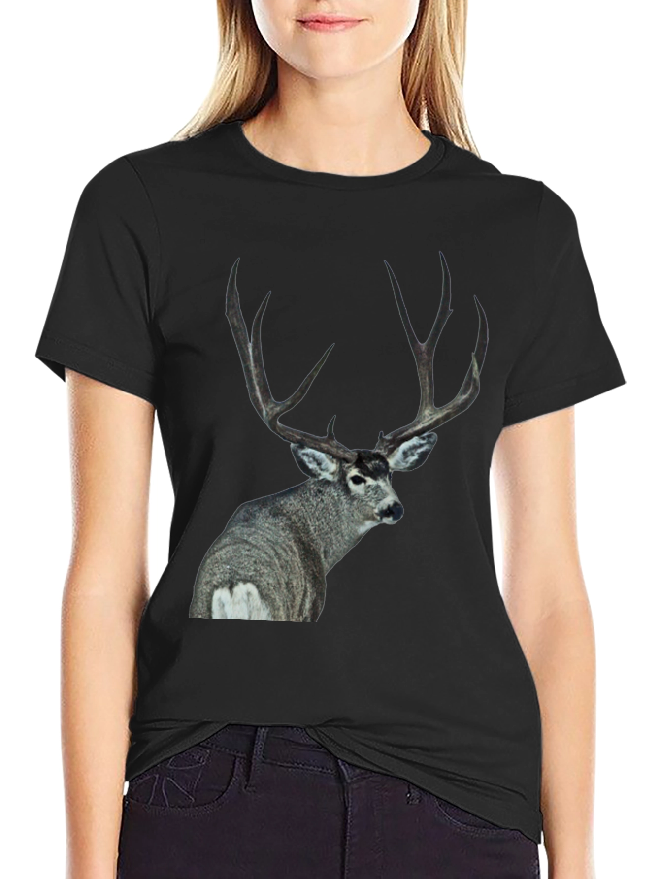 Deer Graphic T-Shirt - Buck Design