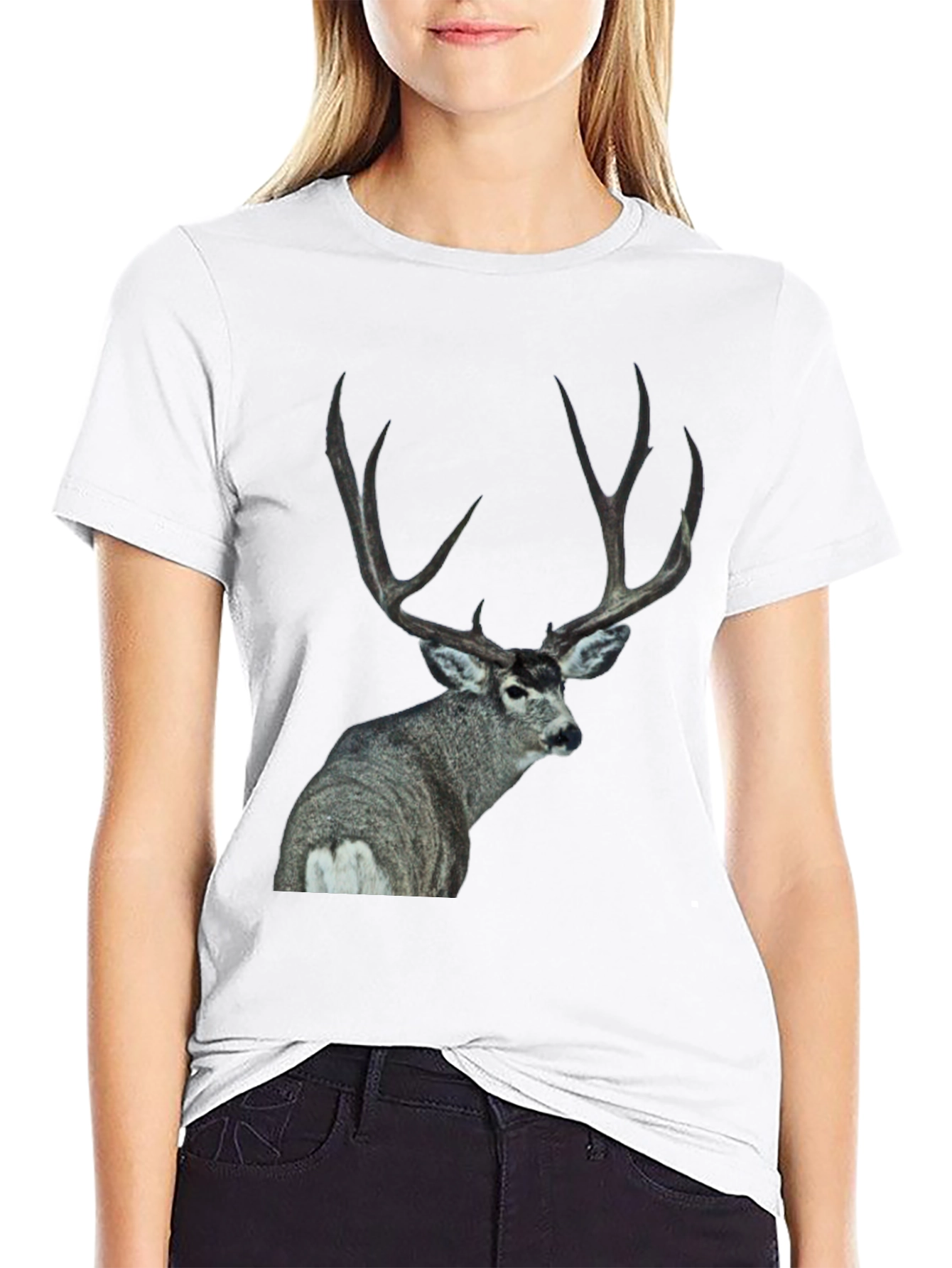 Deer Graphic T-Shirt - Buck Design