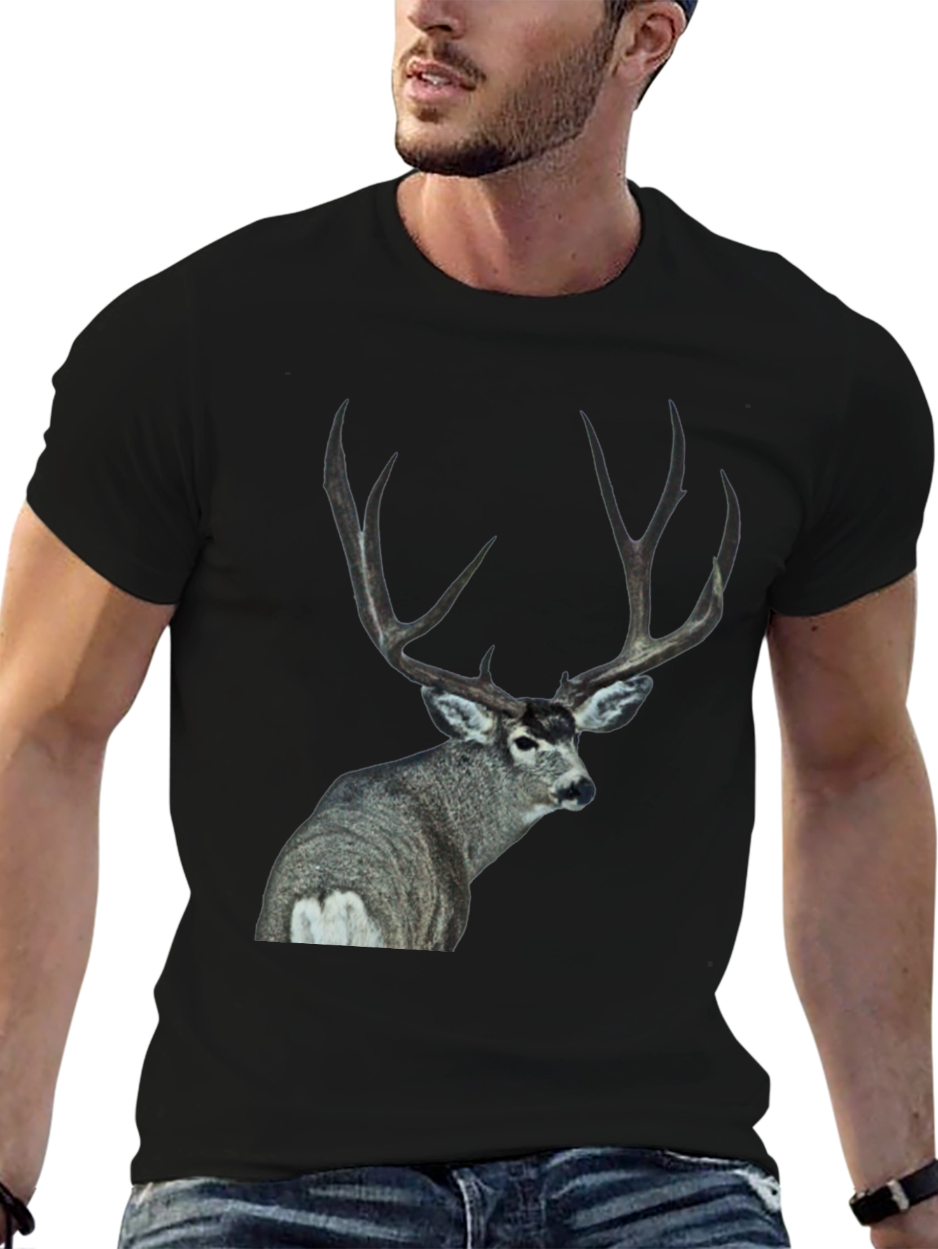 Deer Graphic T-Shirt - Buck Design