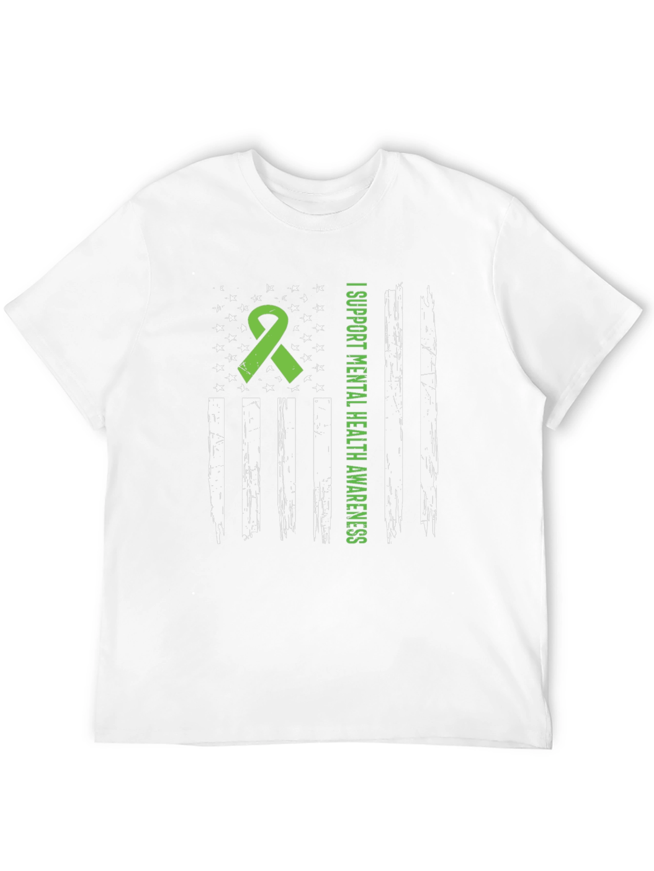Mental Health Awareness USA Flag Graphic Tee