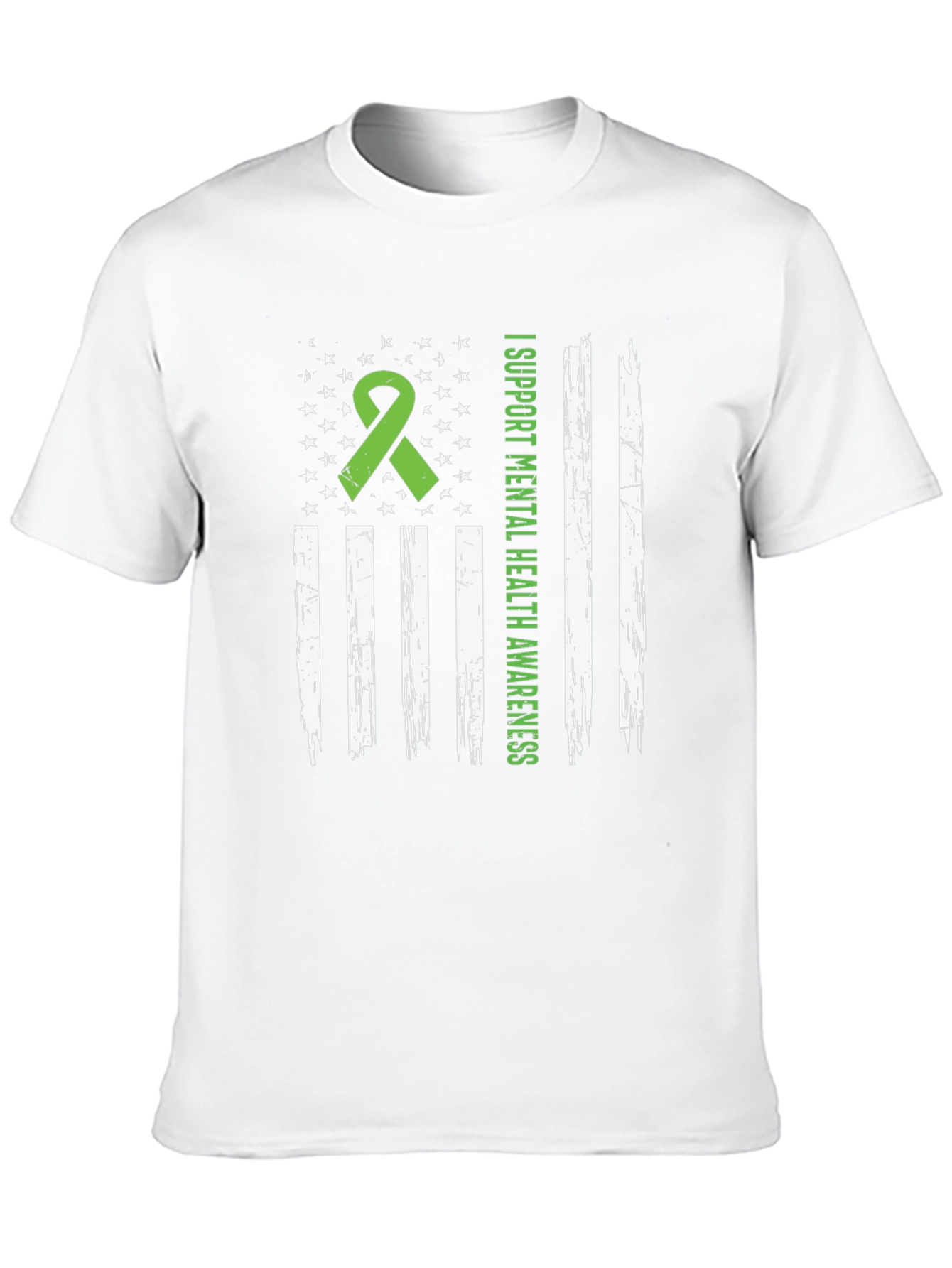 Mental Health Awareness USA Flag Graphic Tee