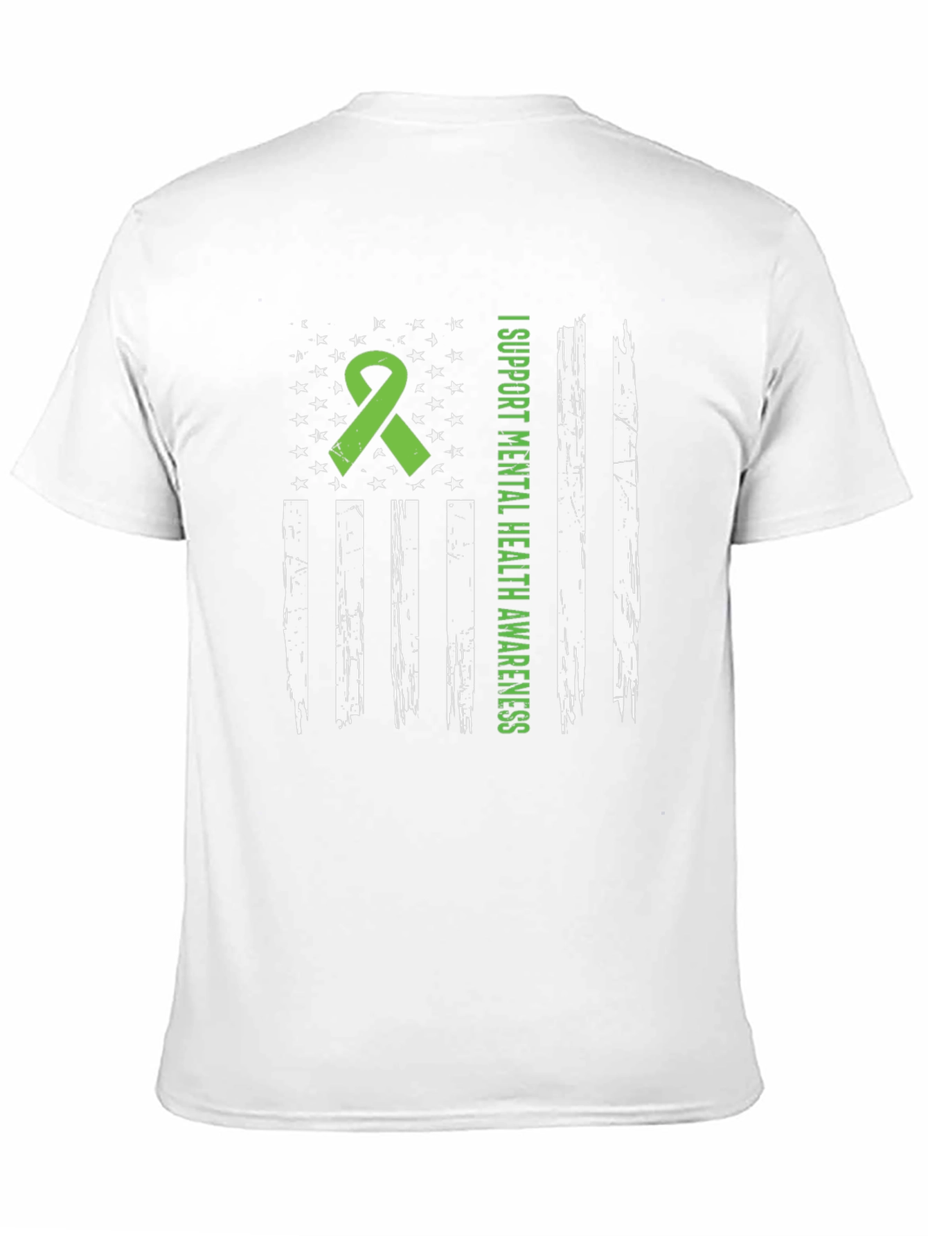 Mental Health Awareness USA Flag Graphic Tee
