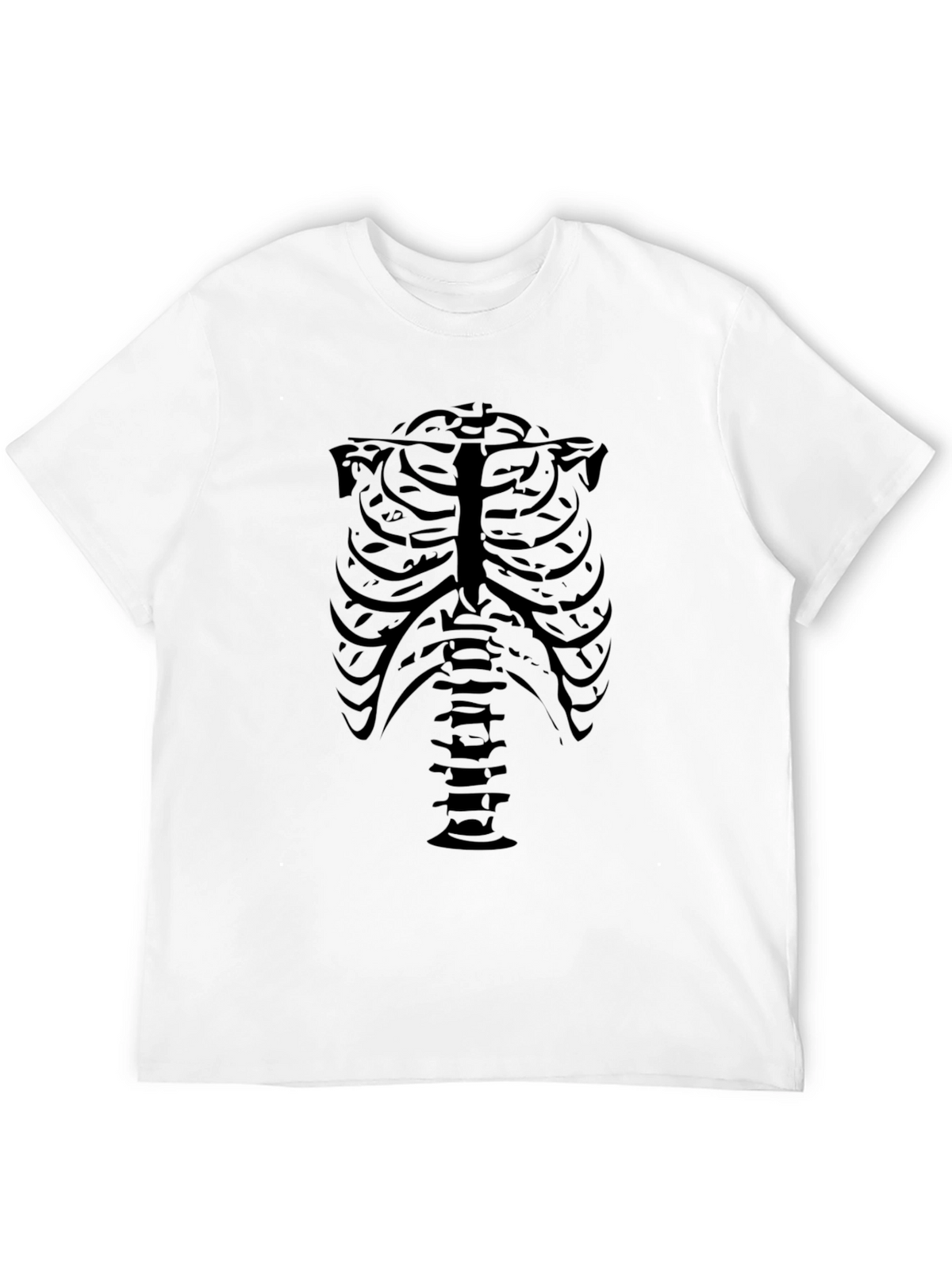 Skeleton Ribcage Graphic Tee - Mens Black T-Shirt