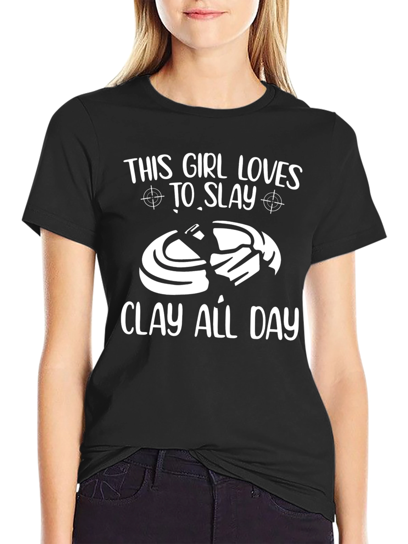 Clay Shooting Girls T-Shirt: This Girl Loves to Slay