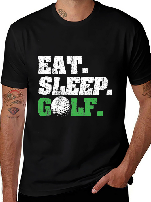 Eat Sleep Golf T-Shirt - Funny Golf Lover Tee