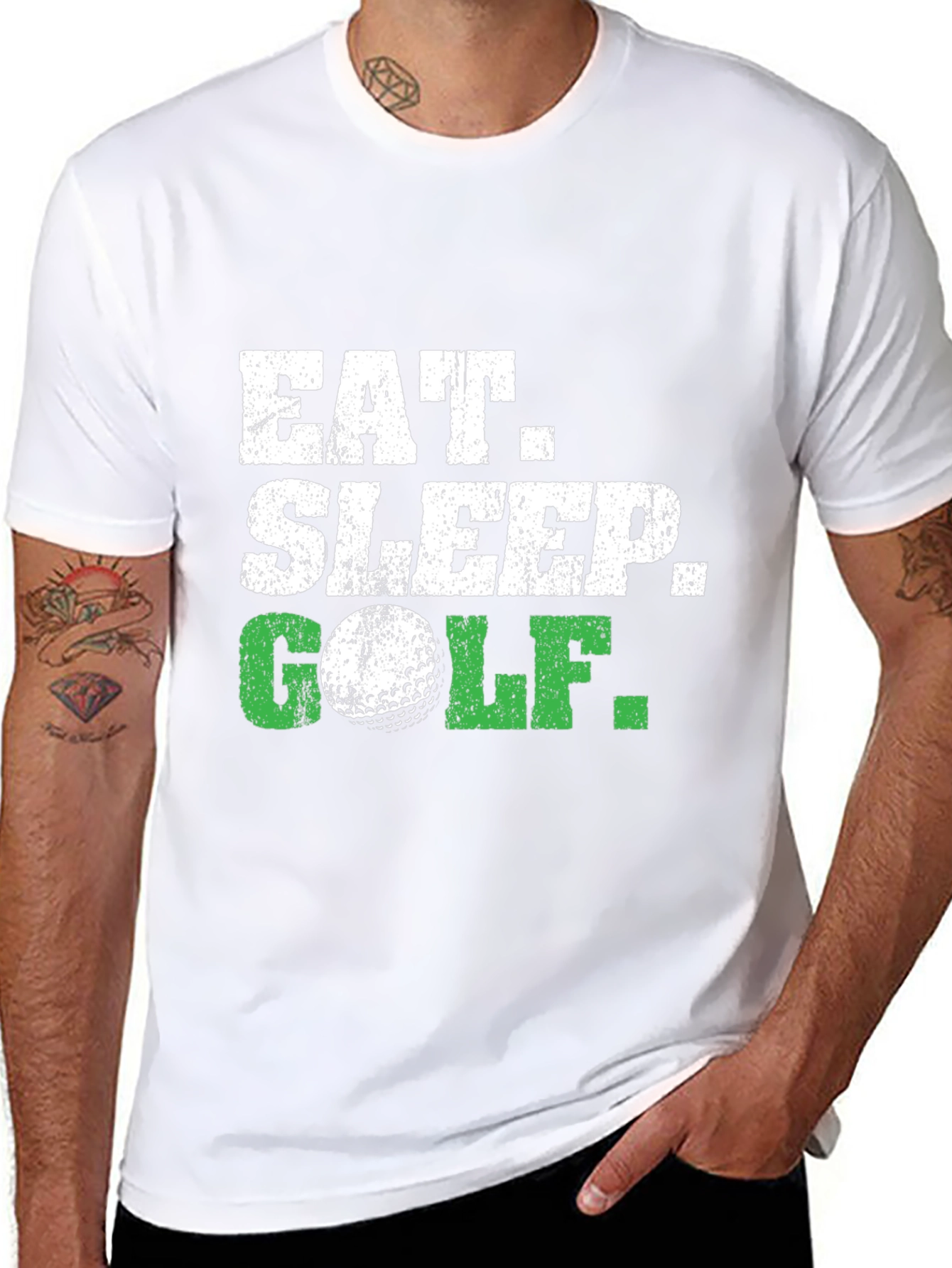 Eat Sleep Golf T-Shirt - Funny Golf Lover Tee