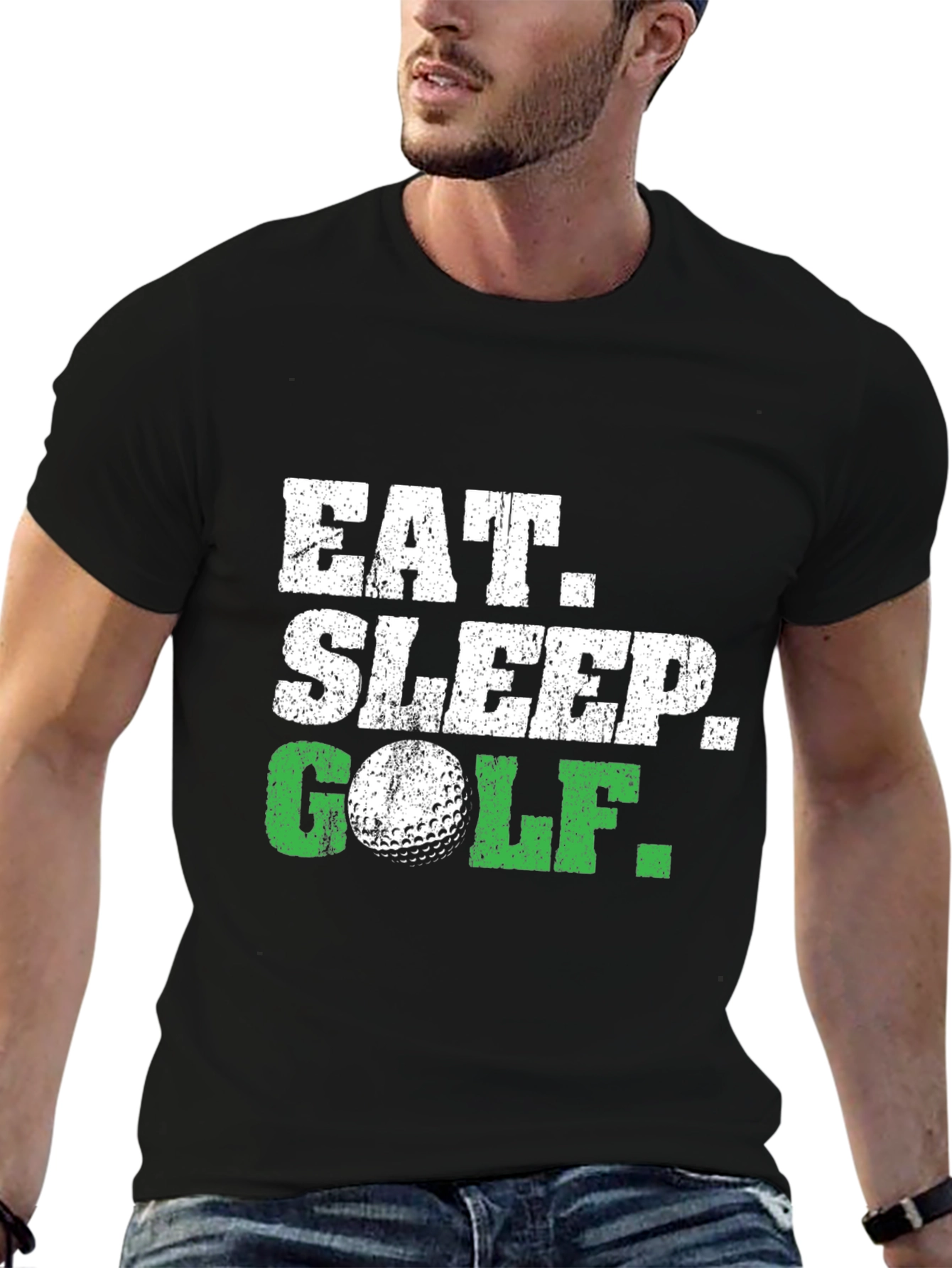 Eat Sleep Golf T-Shirt - Funny Golf Lover Tee
