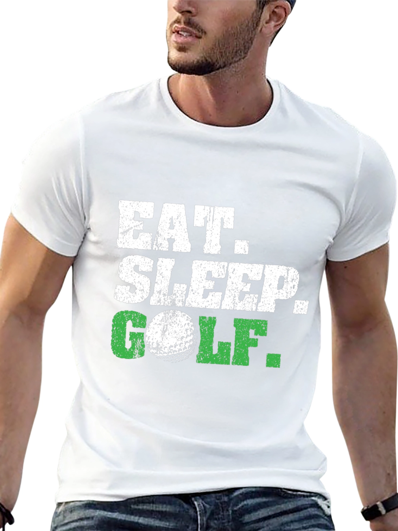 Eat Sleep Golf T-Shirt - Funny Golf Lover Tee