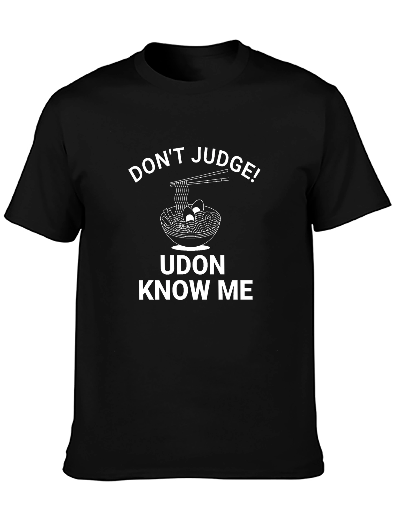 Udon Know Me Graphic T-Shirt - Black