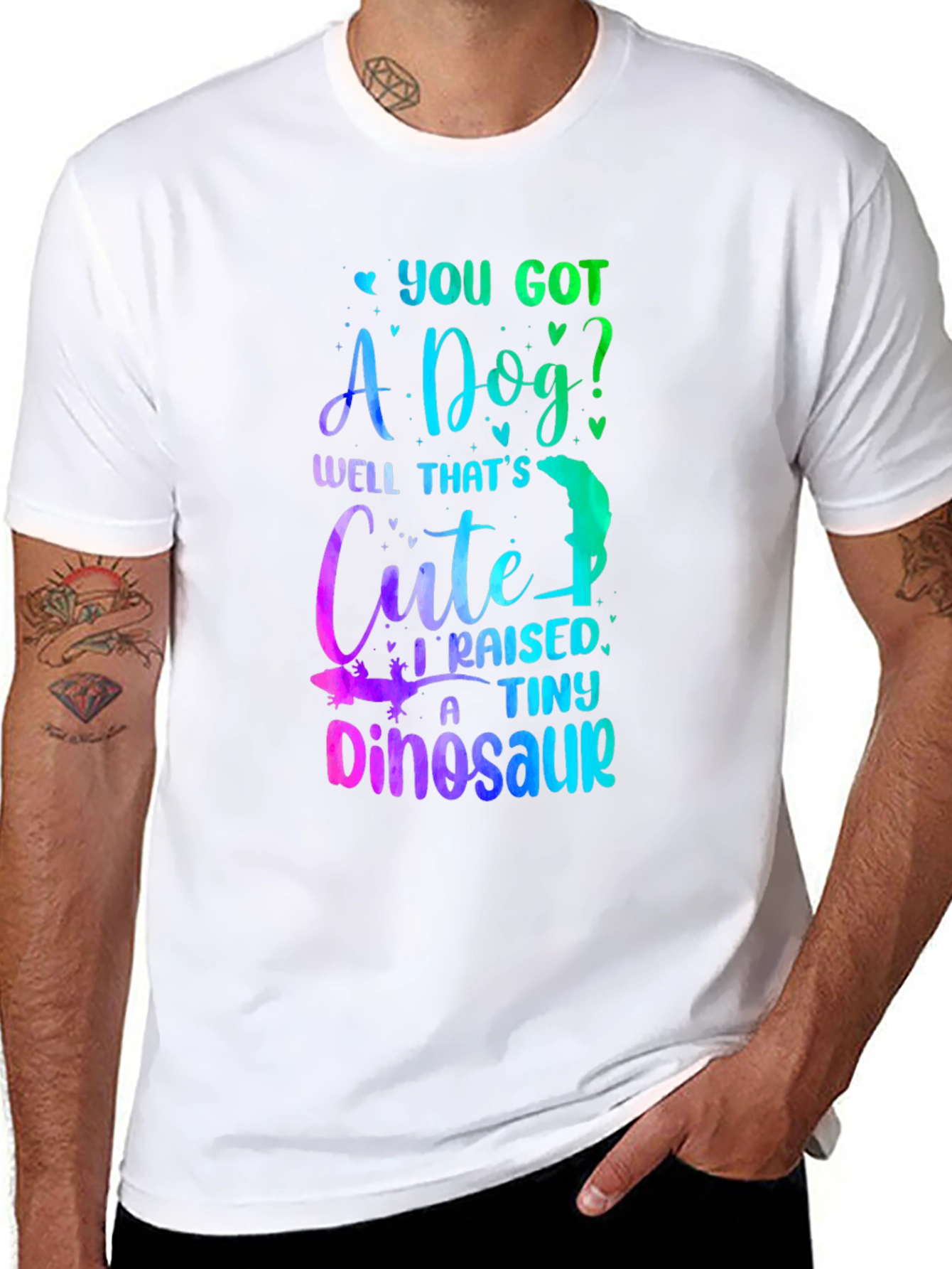 Funny Dinosaur Dog Lover T-Shirt