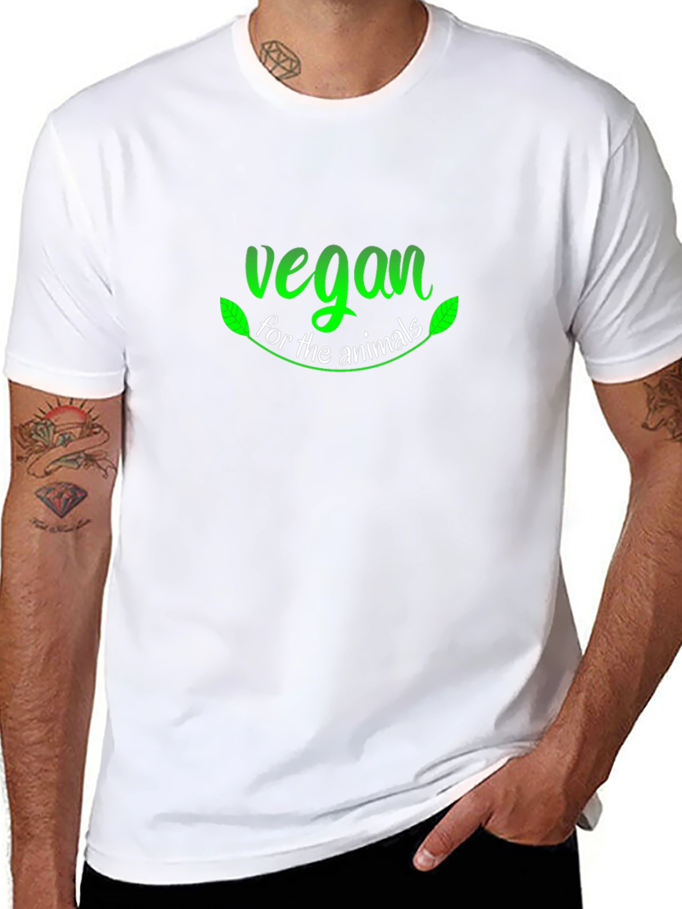 Vegan for the Animals T-Shirt - Black