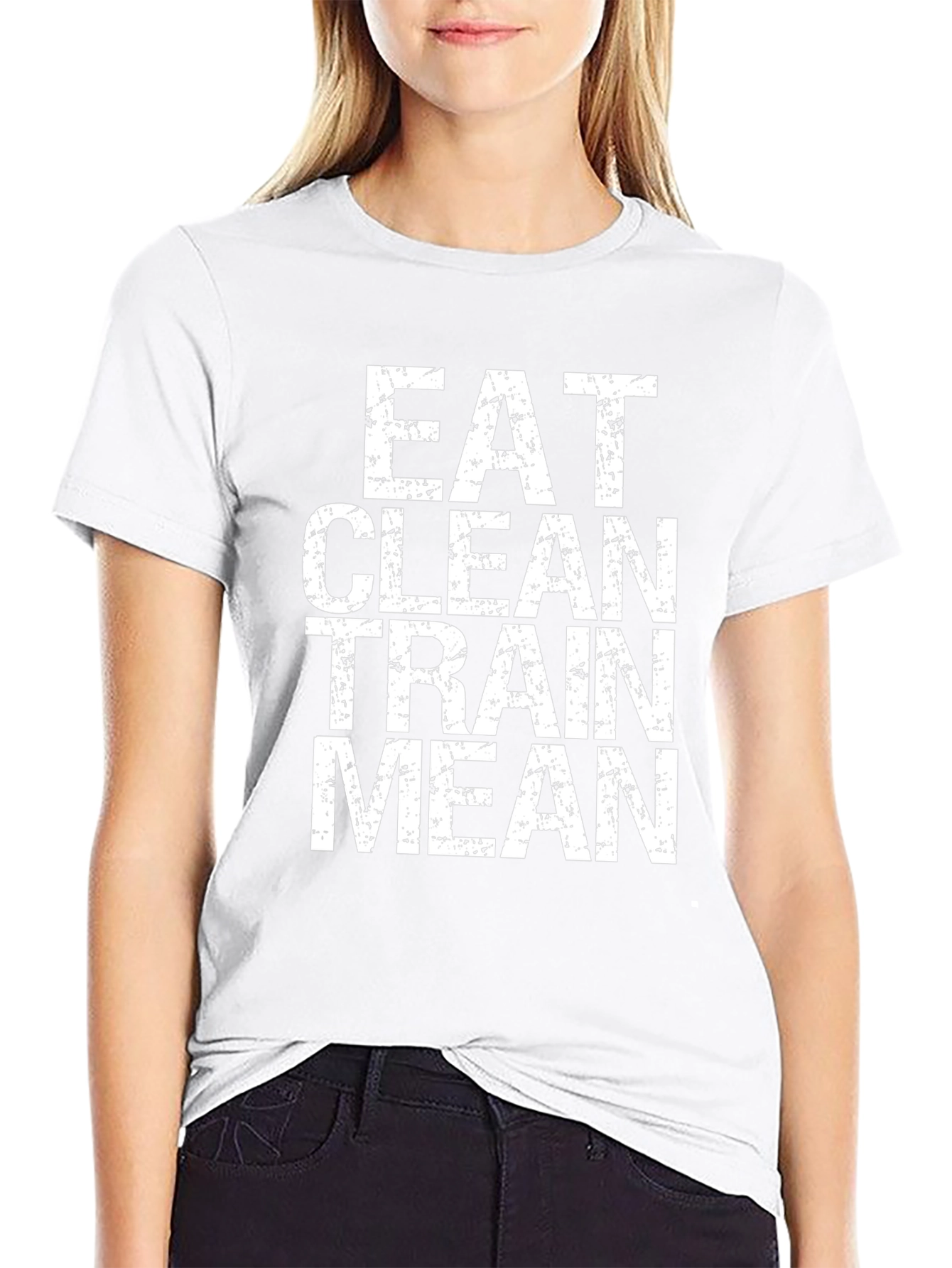Eat Clean Train Mean Graphic Tee - Black