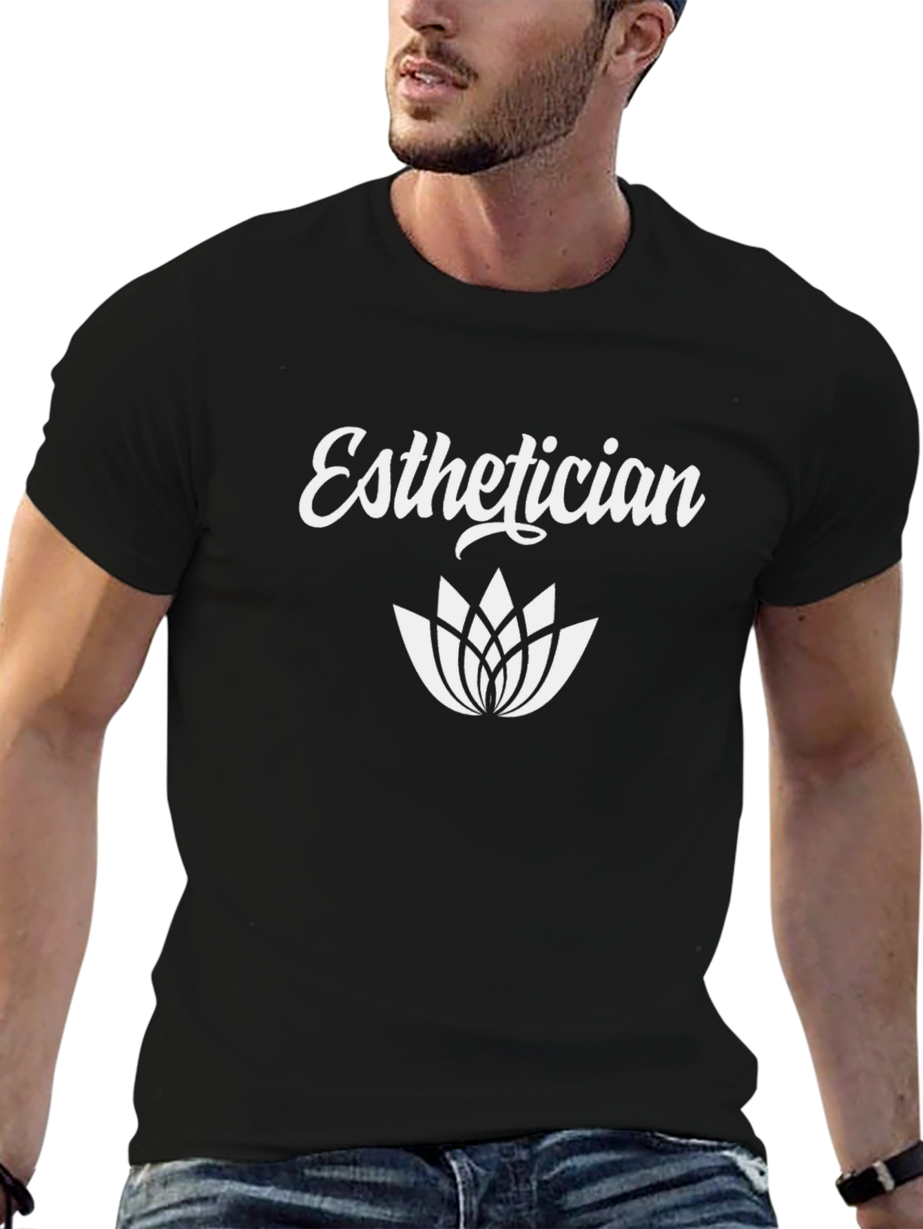 Esthetician Lotus Flower Graphic Tee