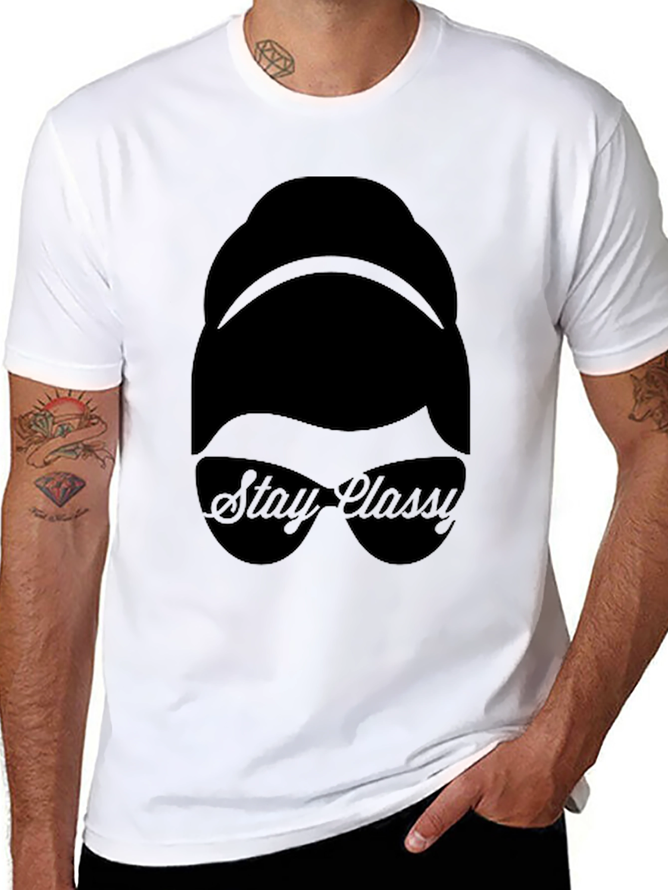 Stay Classy Retro Bun T-Shirt