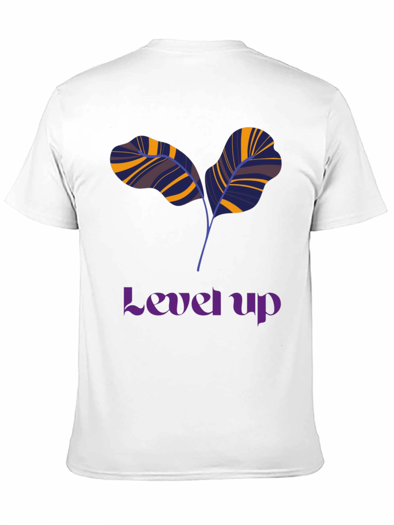 Level Up T-Shirt: Unique Leaf Design
