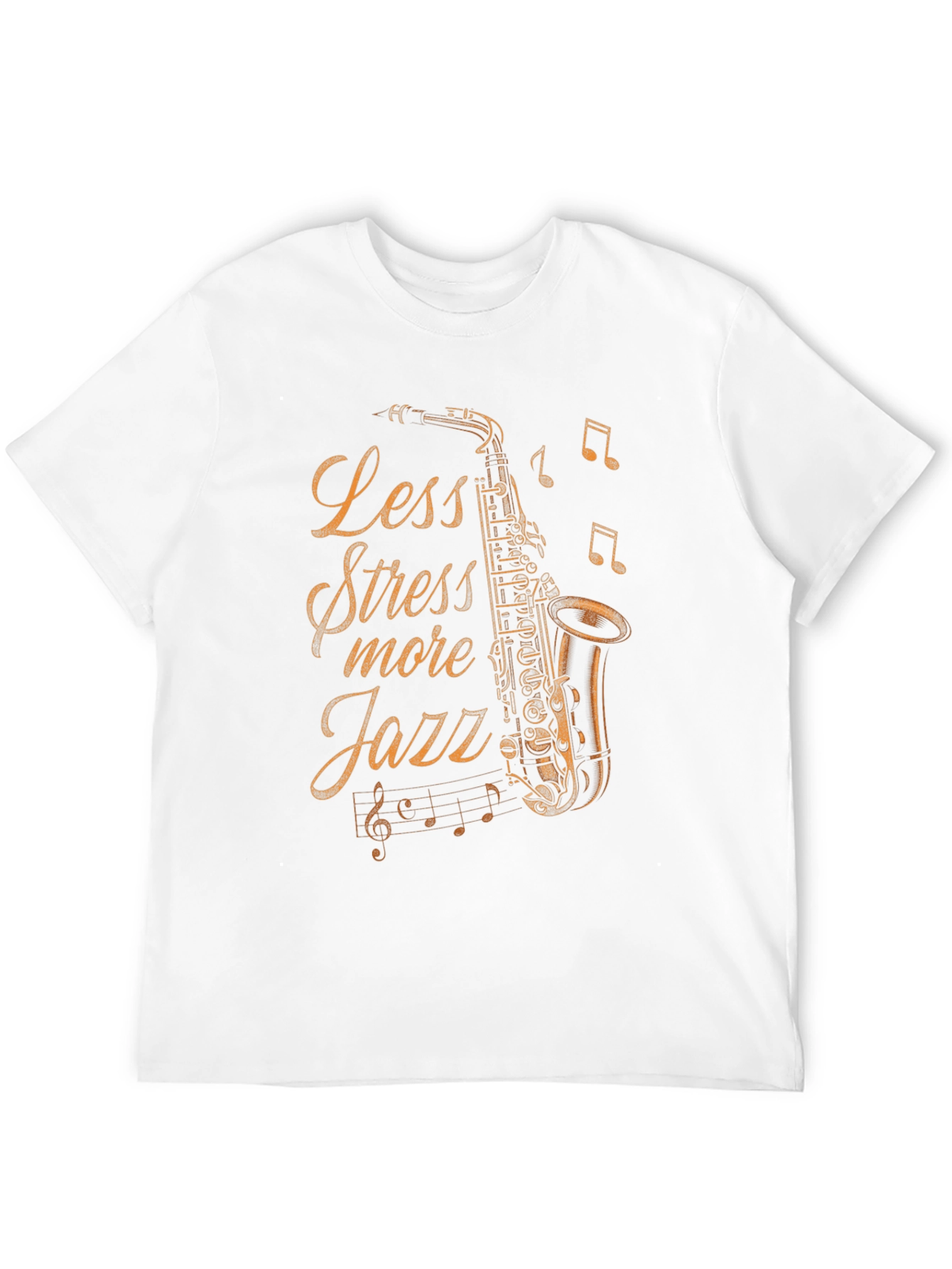Less Stress More Jazz Saxophone T-Shirt