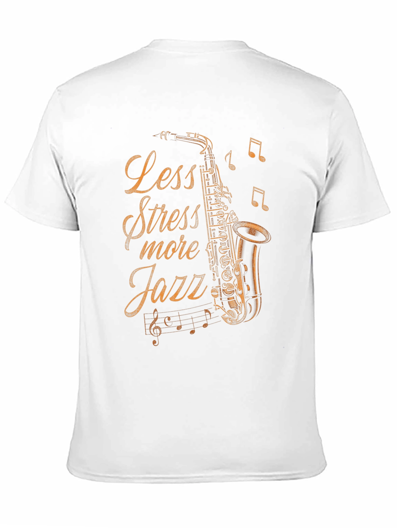 Less Stress More Jazz Saxophone T-Shirt