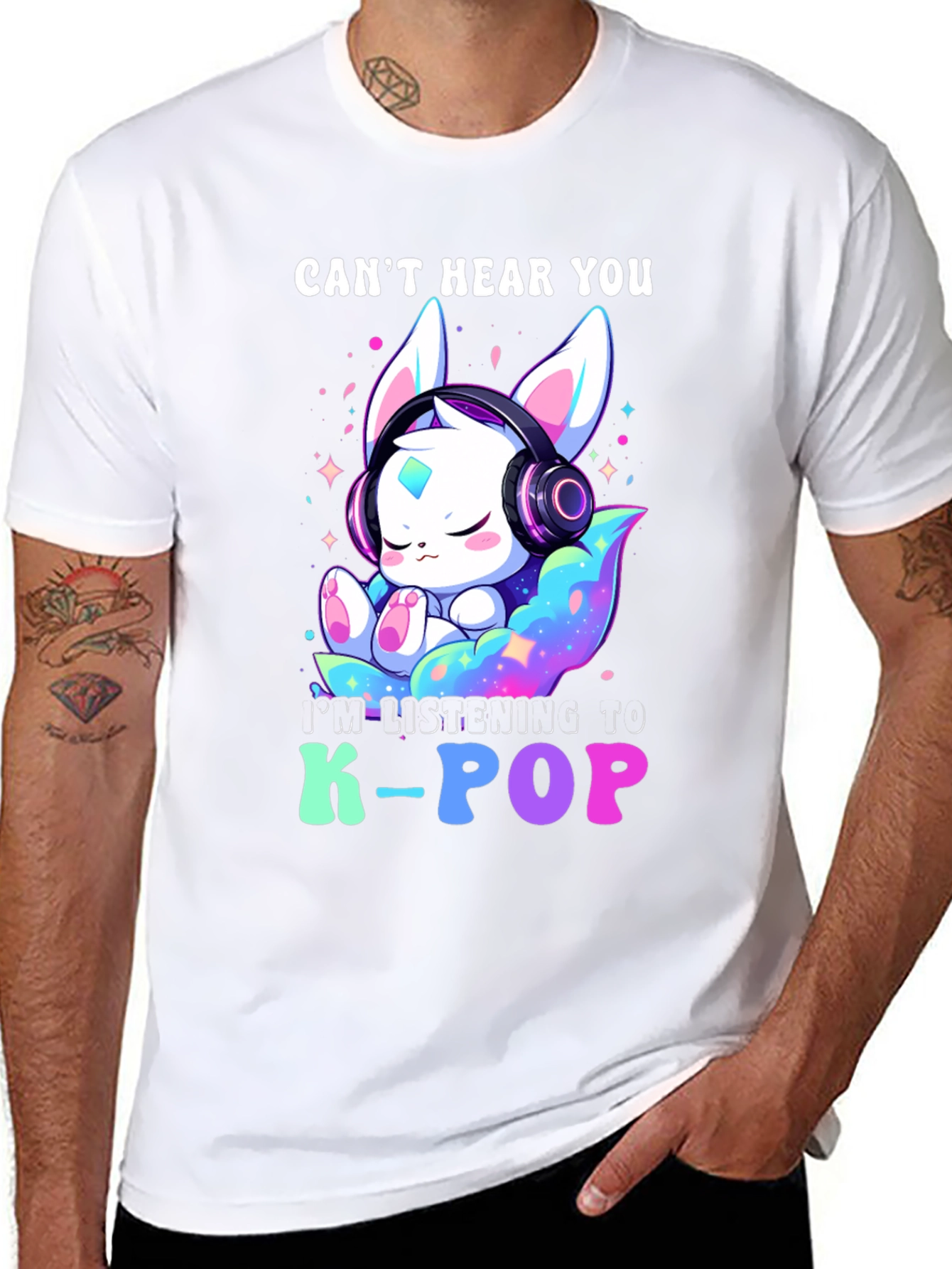 K-Pop Fan T-Shirt - Cant Hear You