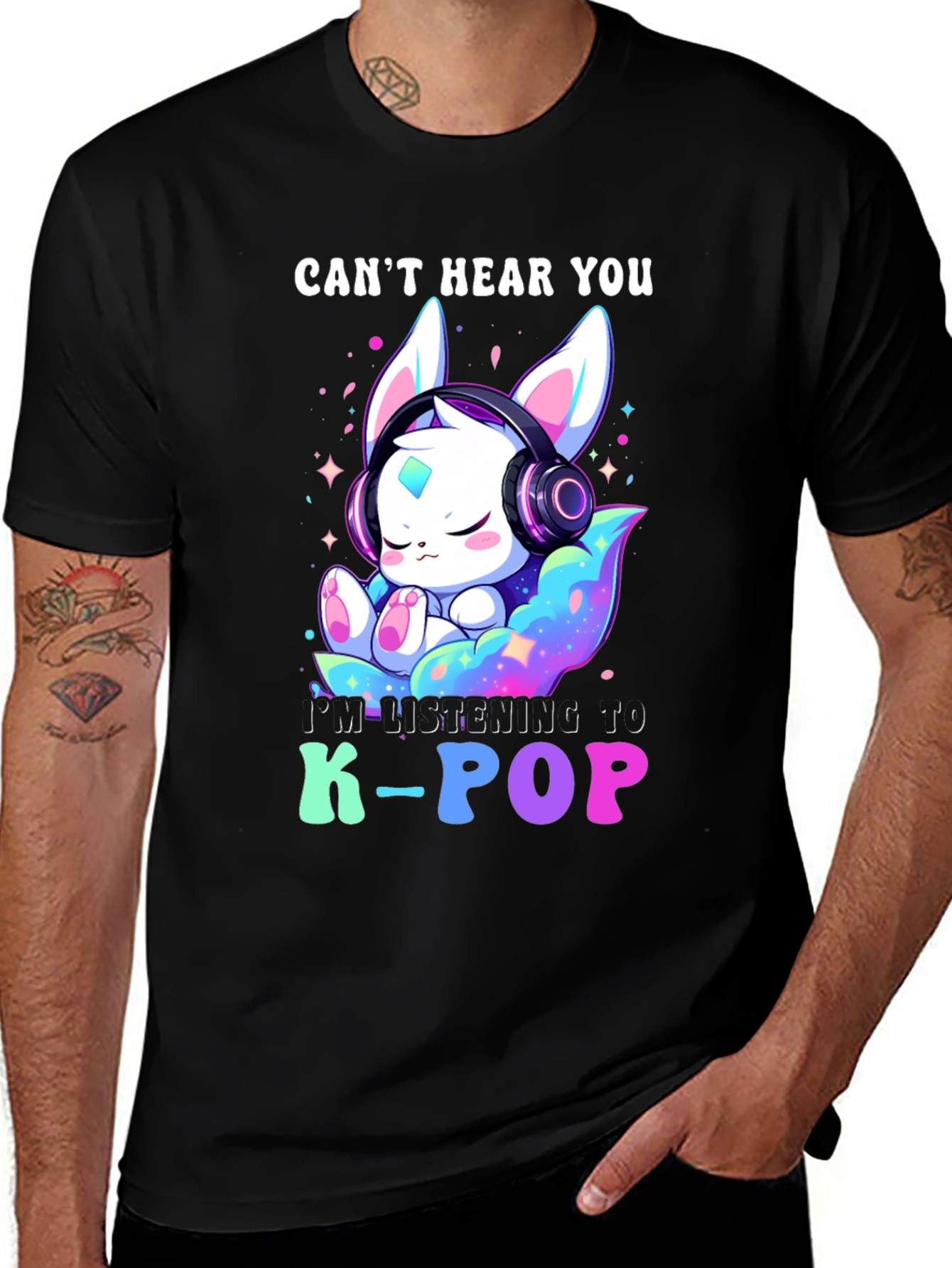 K-Pop Fan T-Shirt - Cant Hear You
