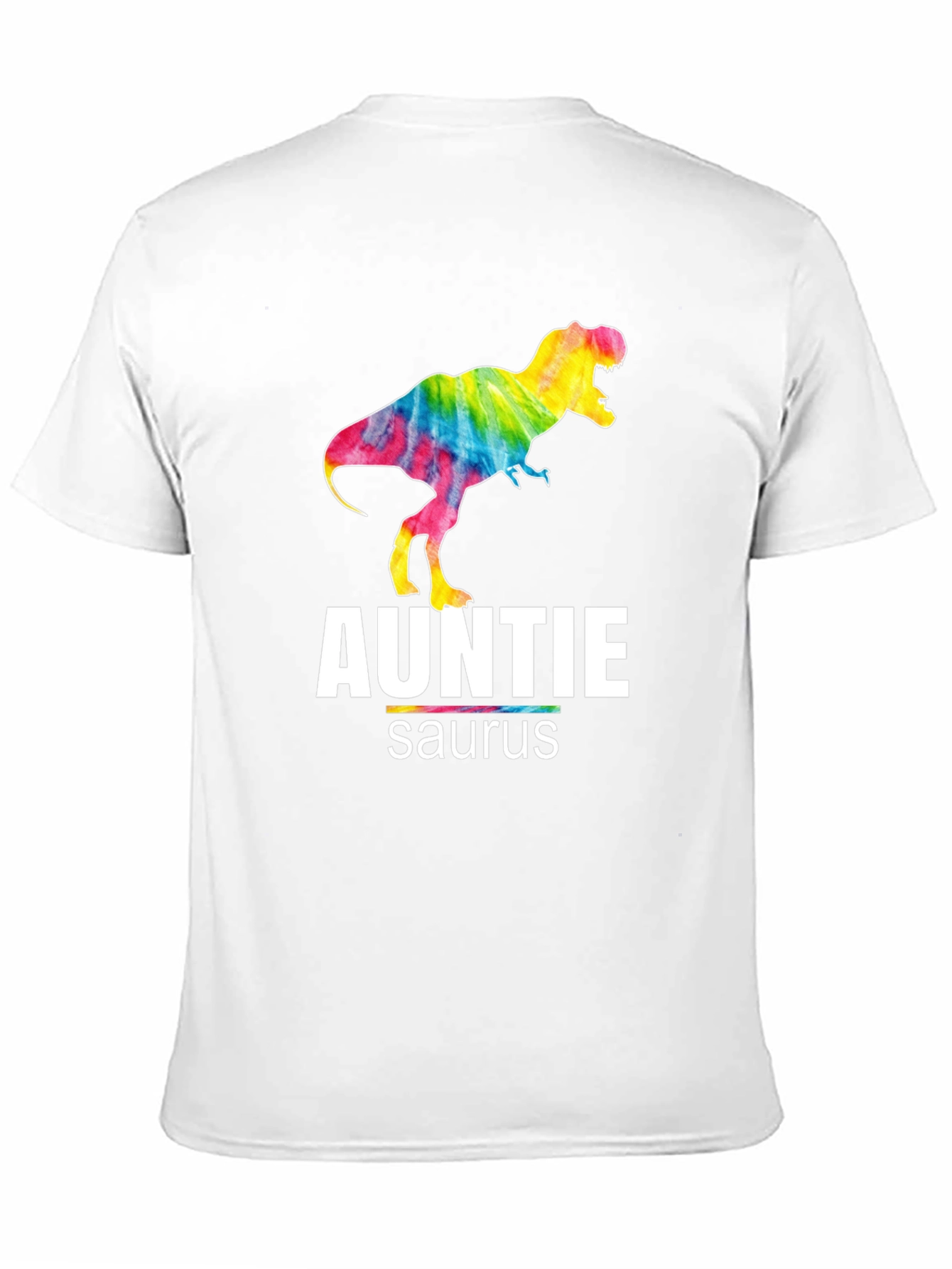 Auntie Saurus T-Rex Tie Dye Graphic T-Shirt