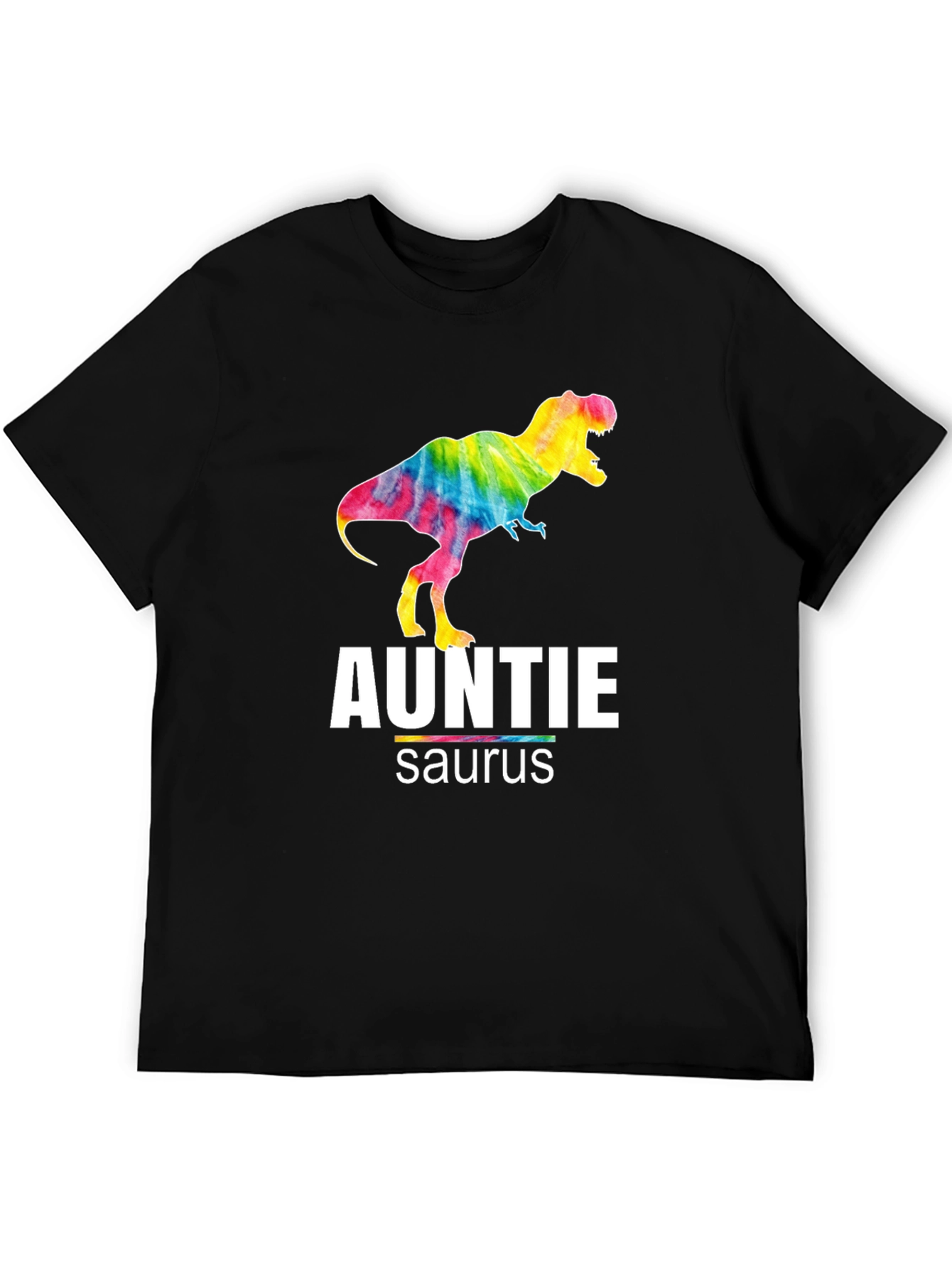 Auntie Saurus T-Rex Tie Dye Graphic T-Shirt