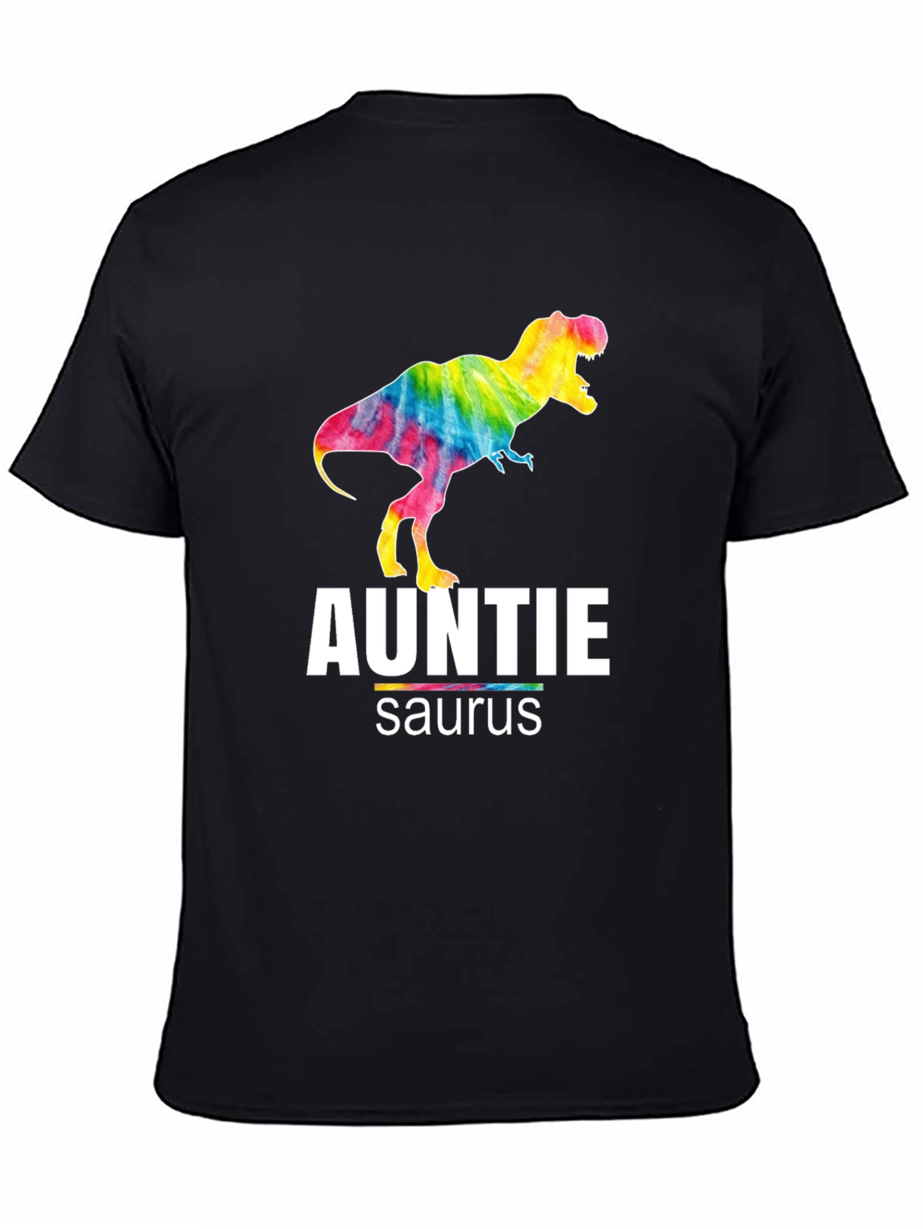 Auntie Saurus T-Rex Tie Dye Graphic T-Shirt