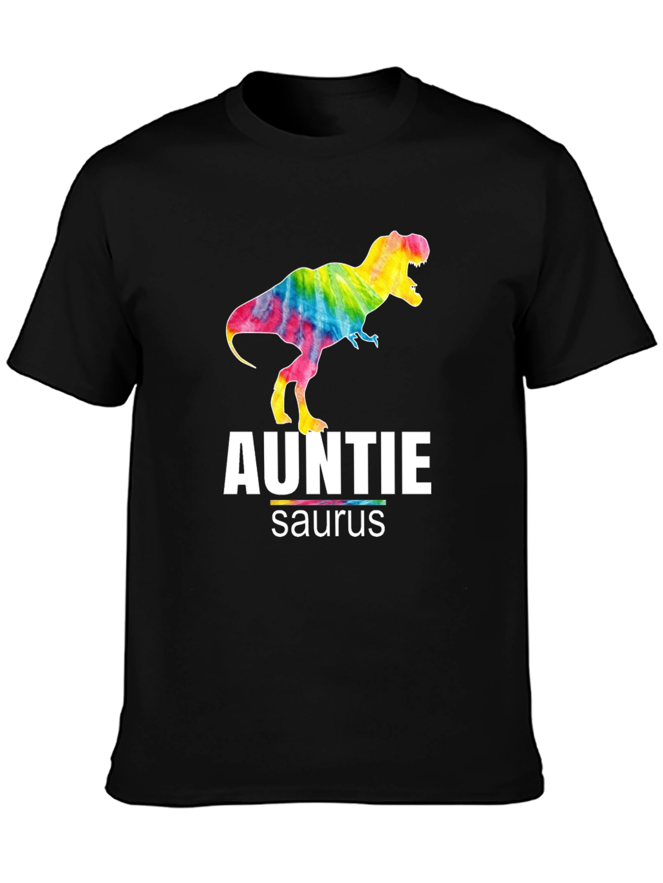 Auntie Saurus T-Rex Tie Dye Graphic T-Shirt