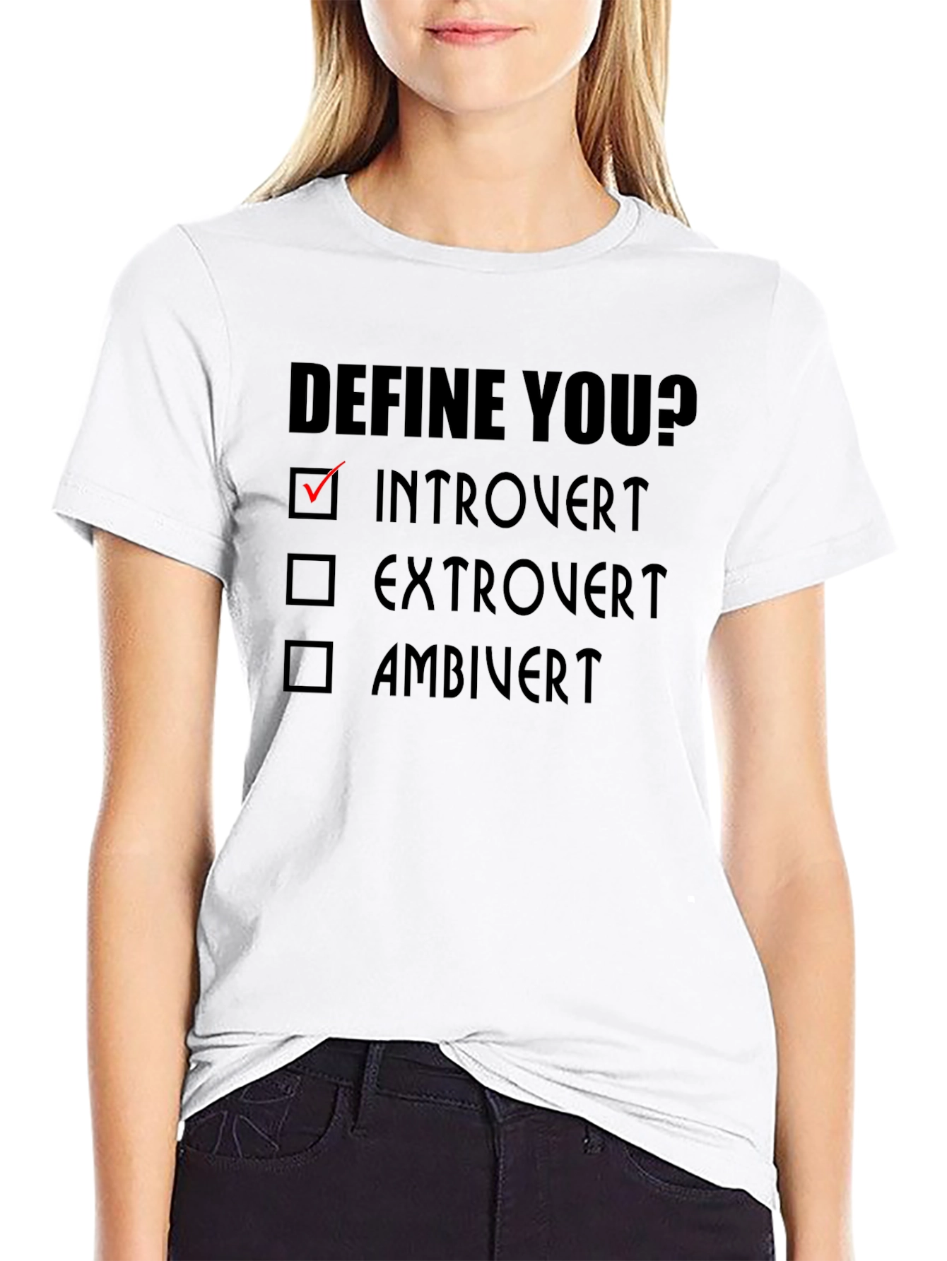 Introvert Define You? Black T-Shirt