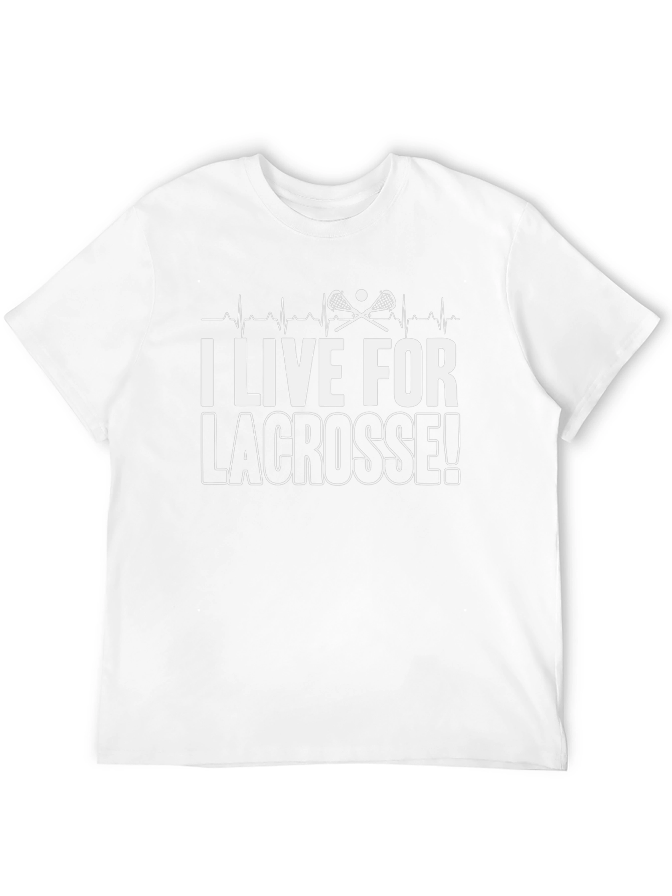 I Live For Lacrosse! Graphic Tee