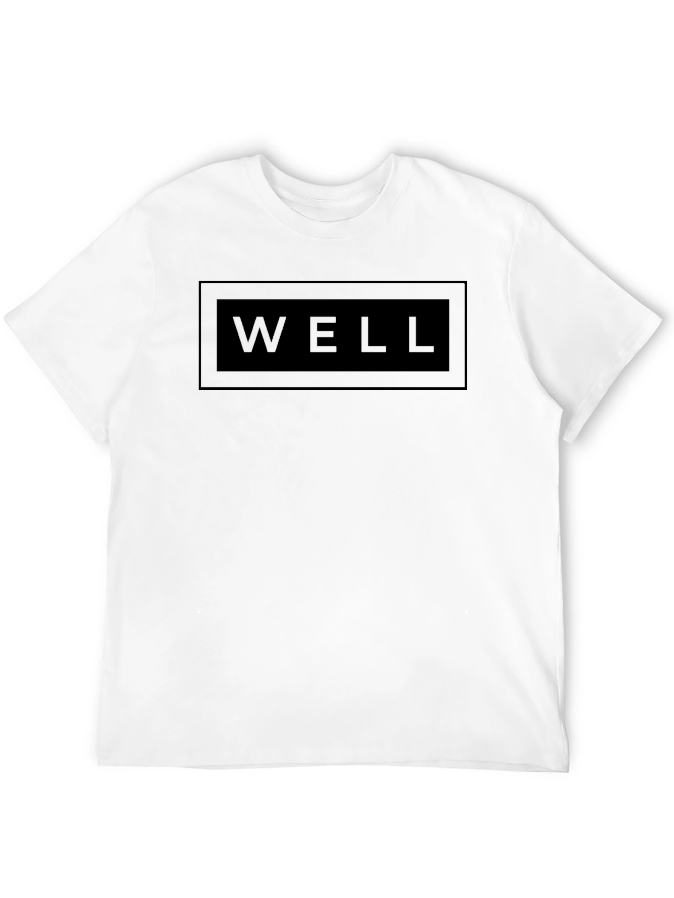 Mens Black Graphic T-Shirt - WELL Design