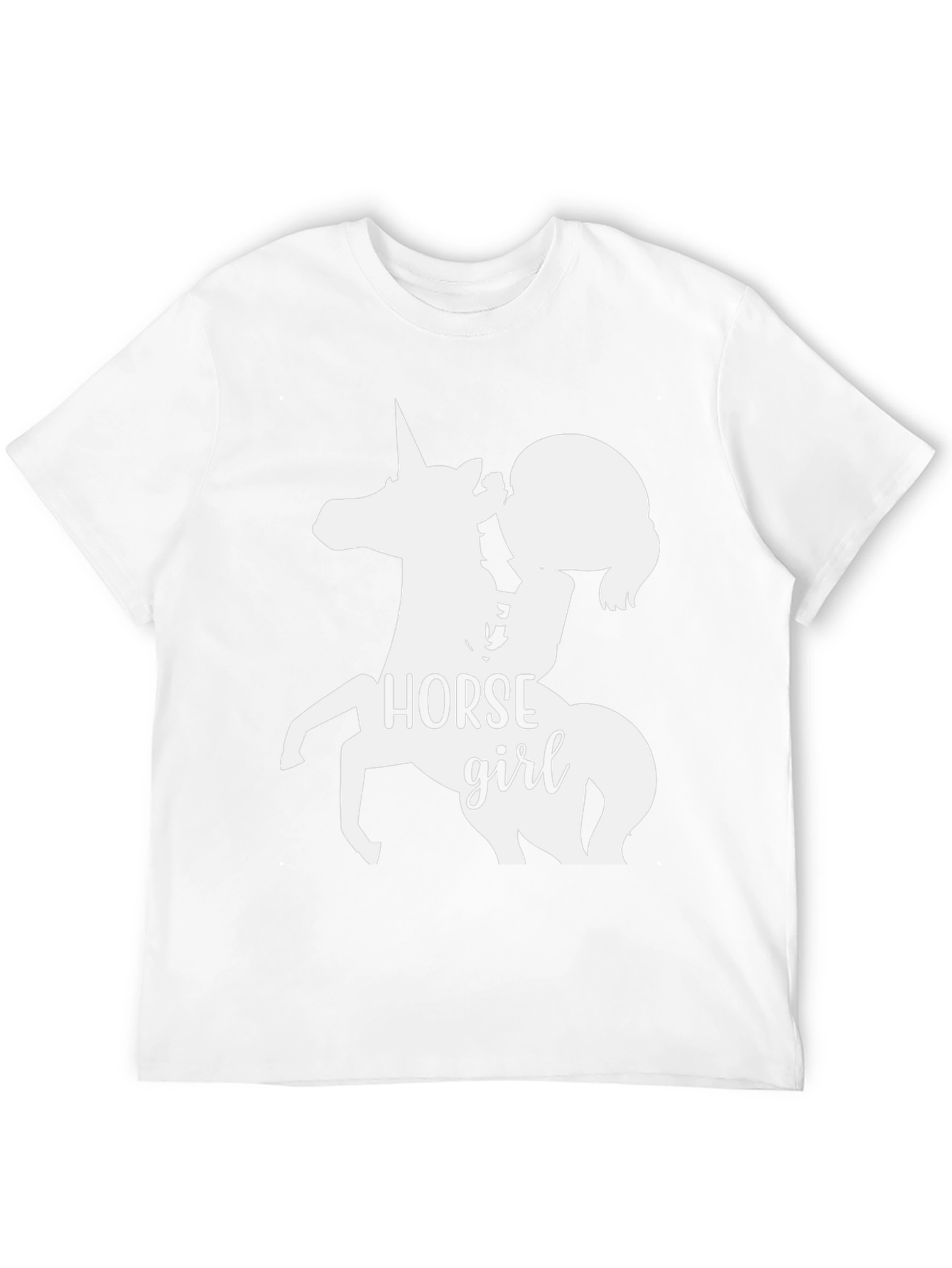 Horse Girl Graphic Tee - Unisex Black T-Shirt