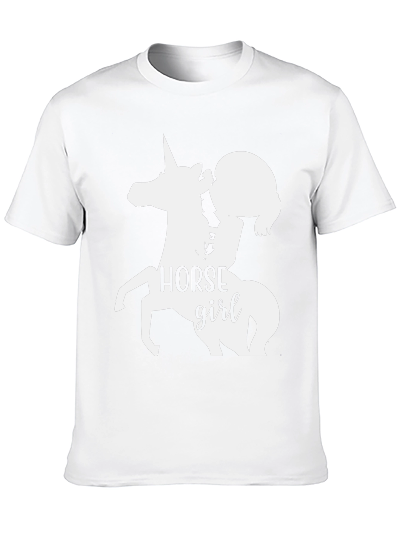 Horse Girl Graphic Tee - Unisex Black T-Shirt