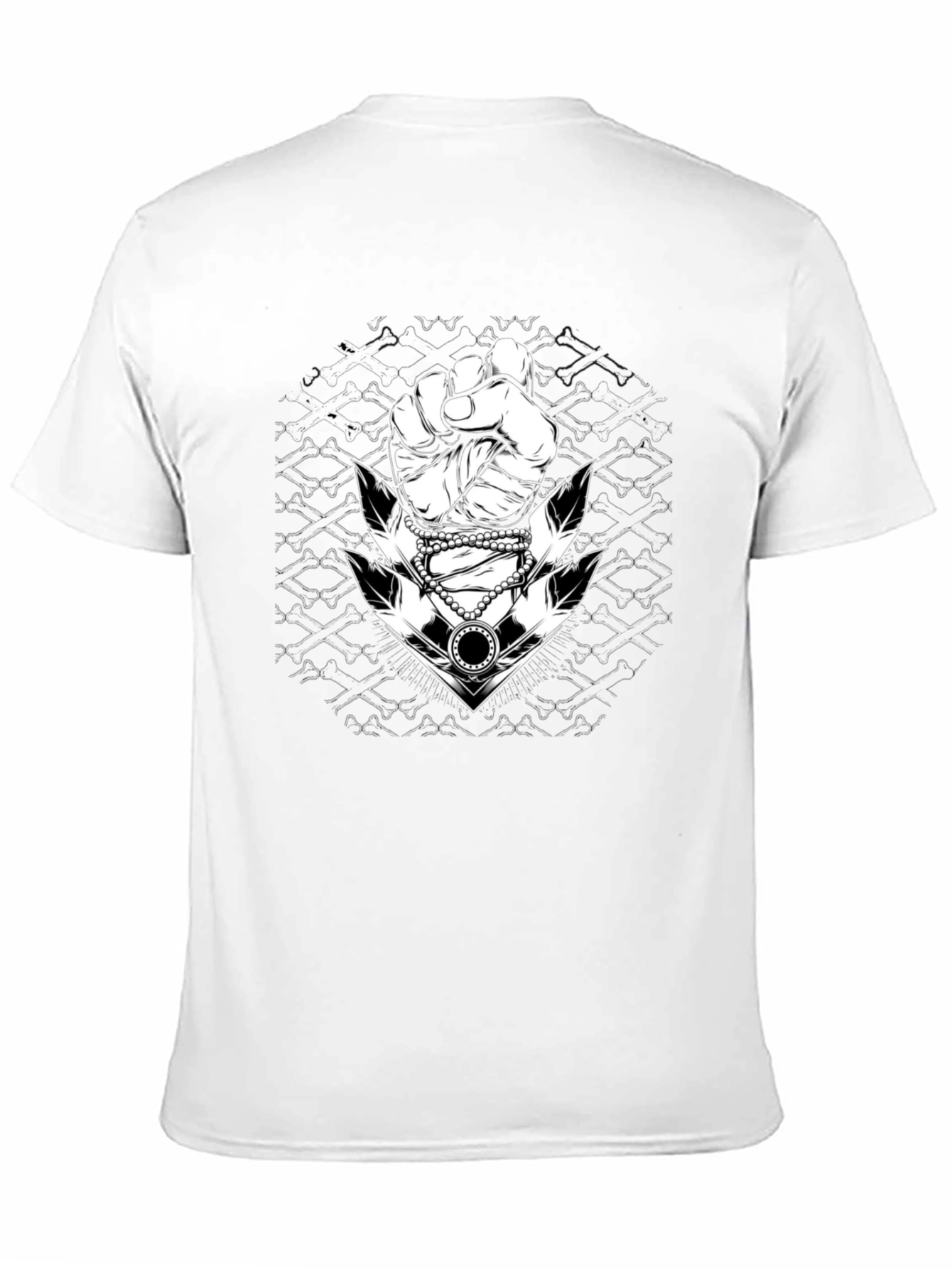 Graphic Tee: Fist & Anchor Design - Black