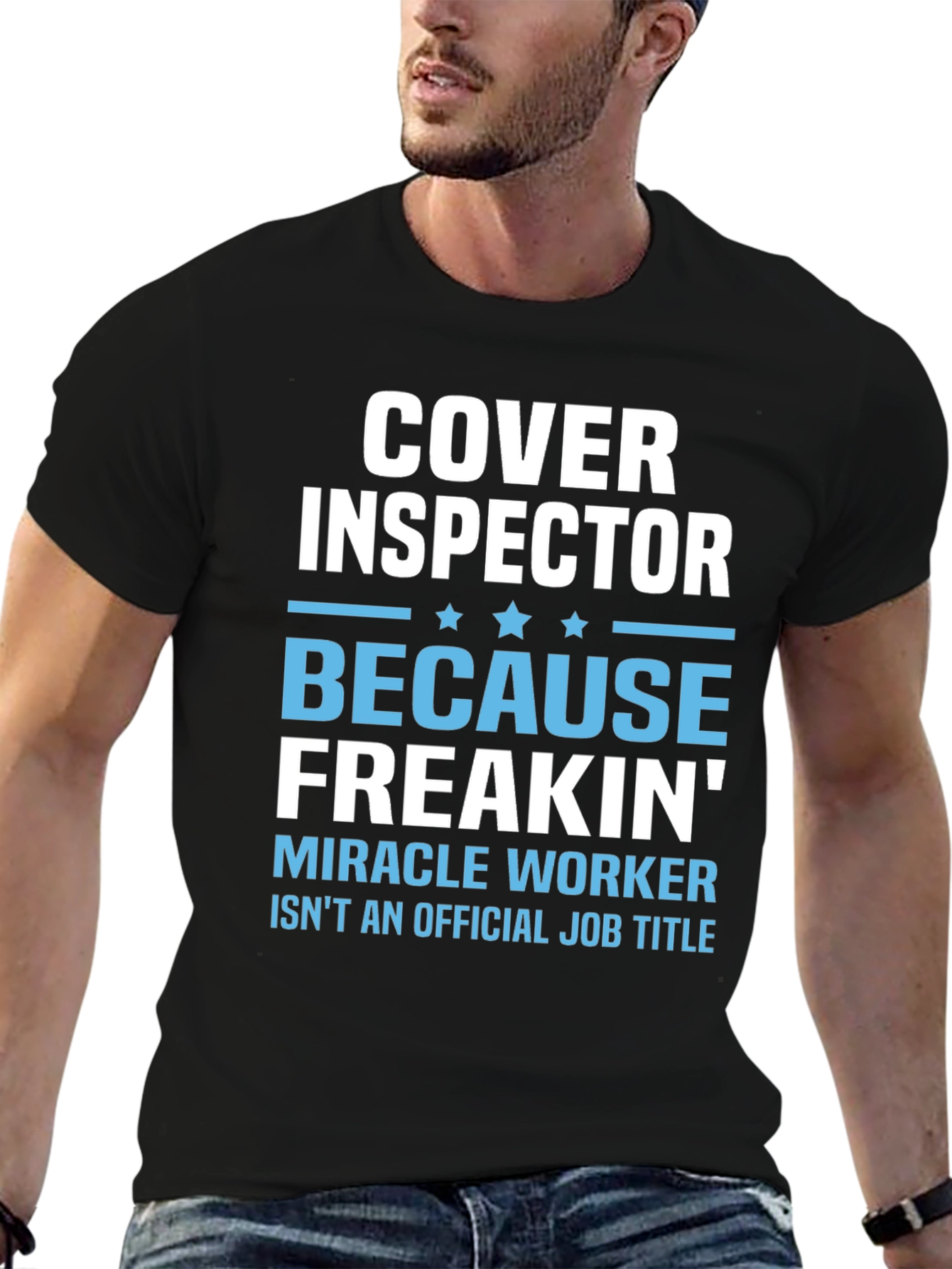 Cover Inspector Funny Job Title T-Shirt