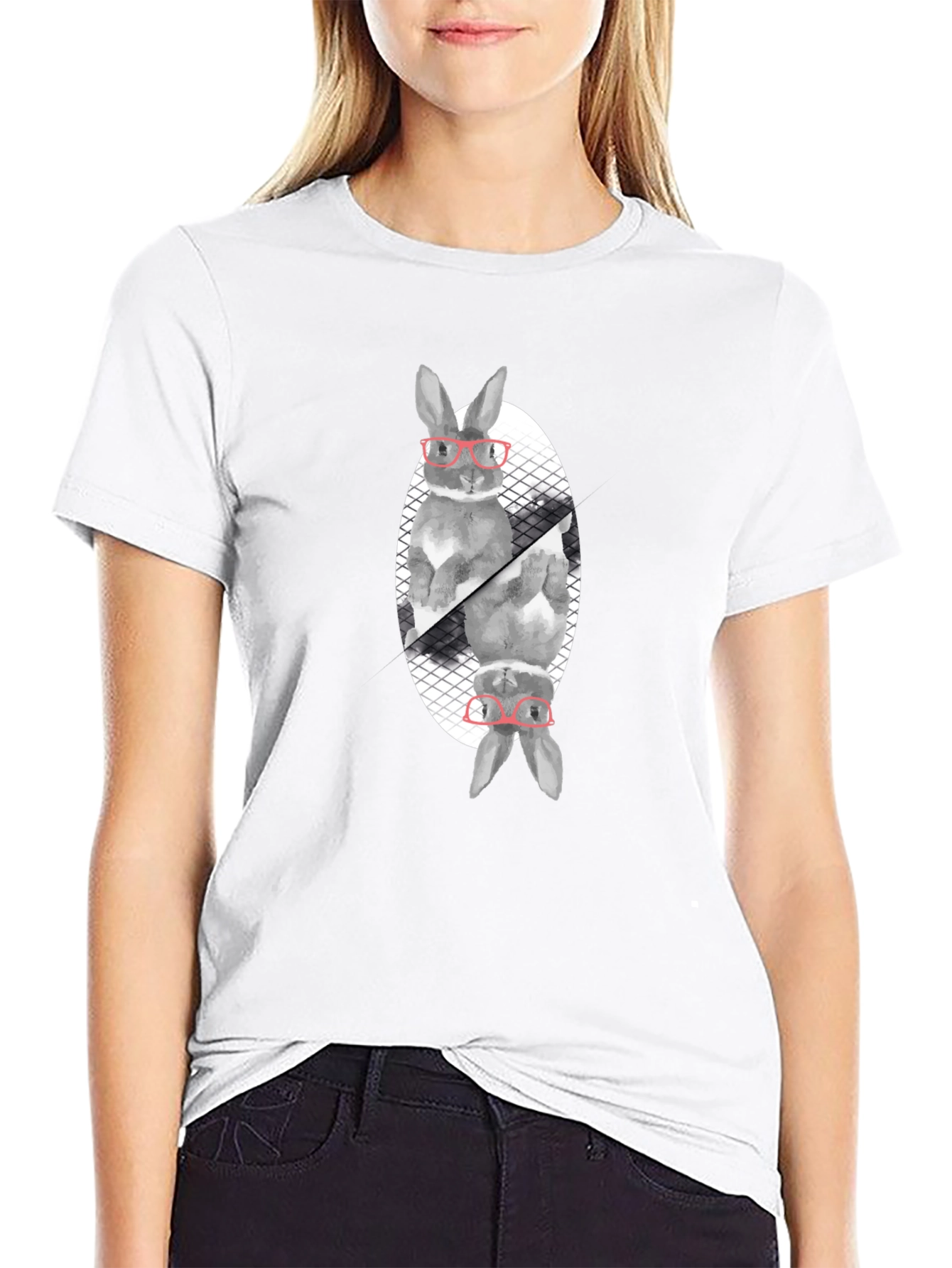Rabbit with Glasses T-Shirt
