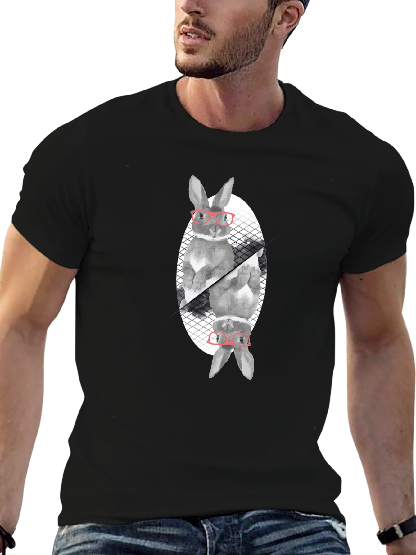 Rabbit with Glasses T-Shirt
