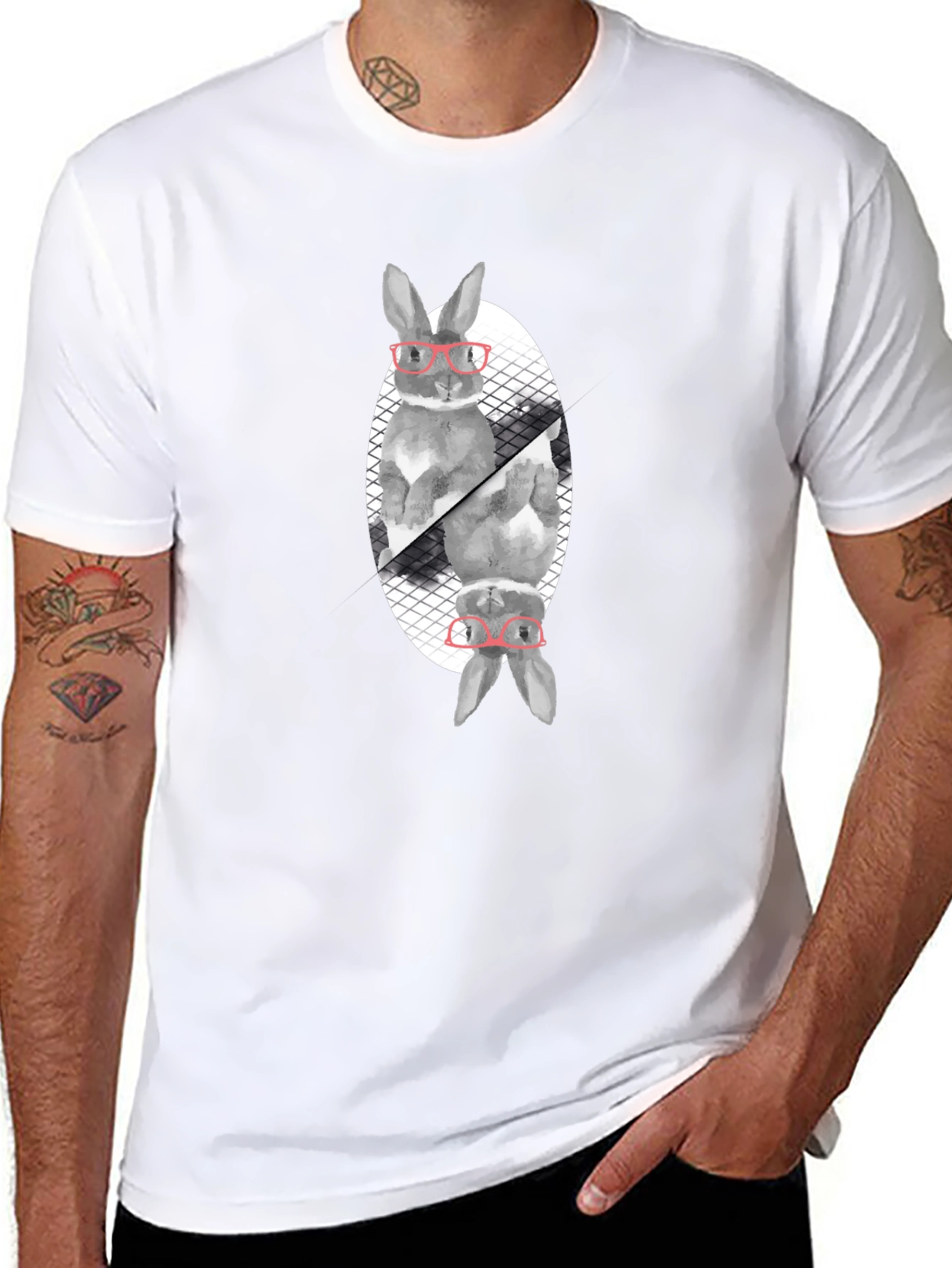 Rabbit with Glasses T-Shirt