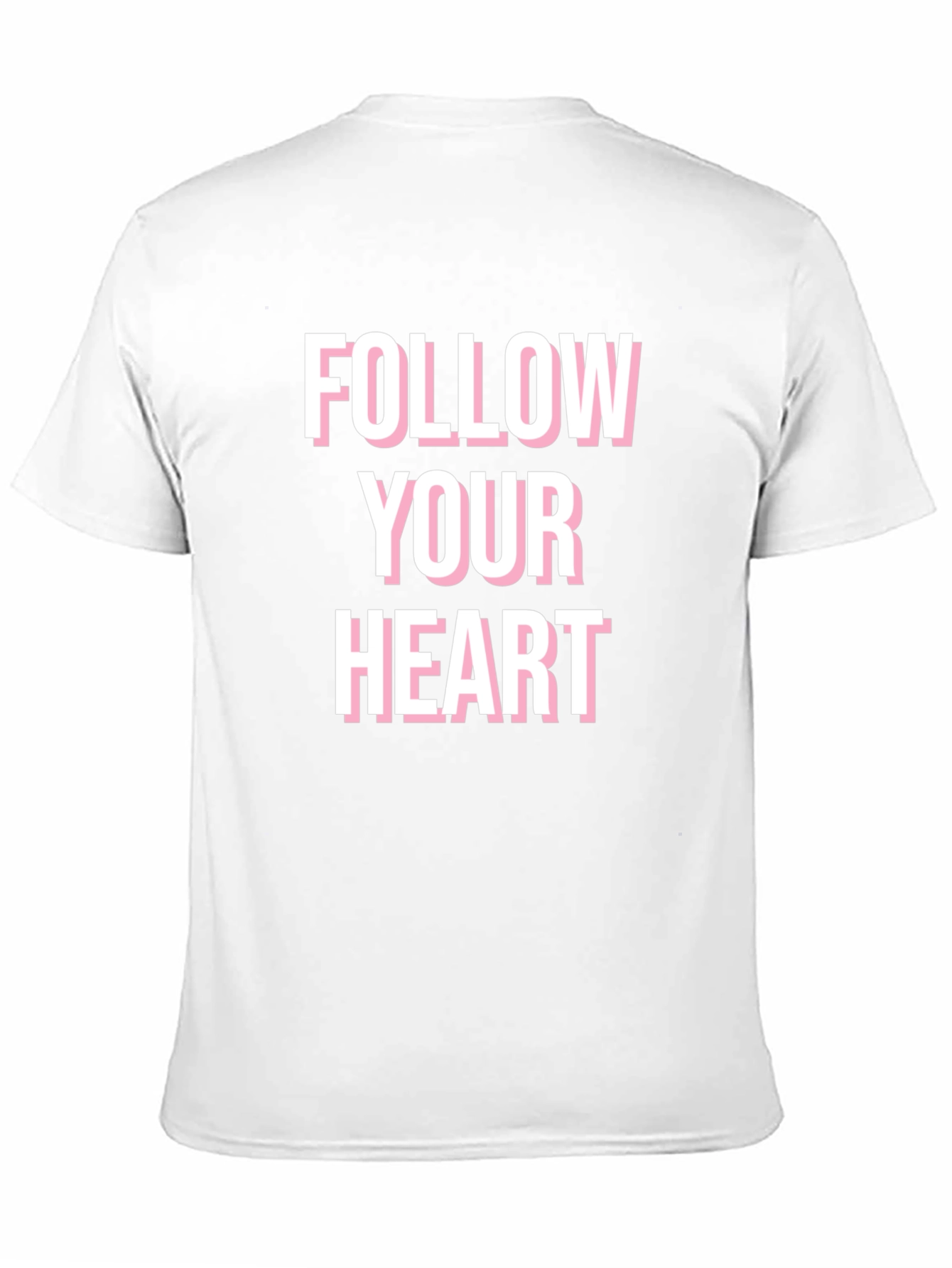 Follow Your Heart Graphic Tee - Black Cotton Blend