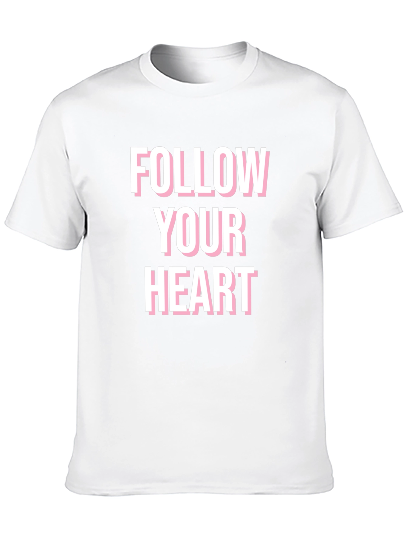 Follow Your Heart Graphic Tee - Black Cotton Blend