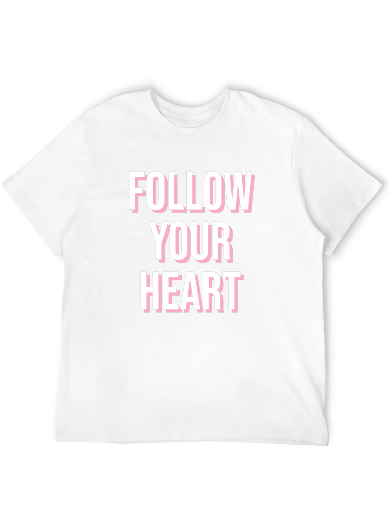 Follow Your Heart Graphic Tee - Black Cotton Blend