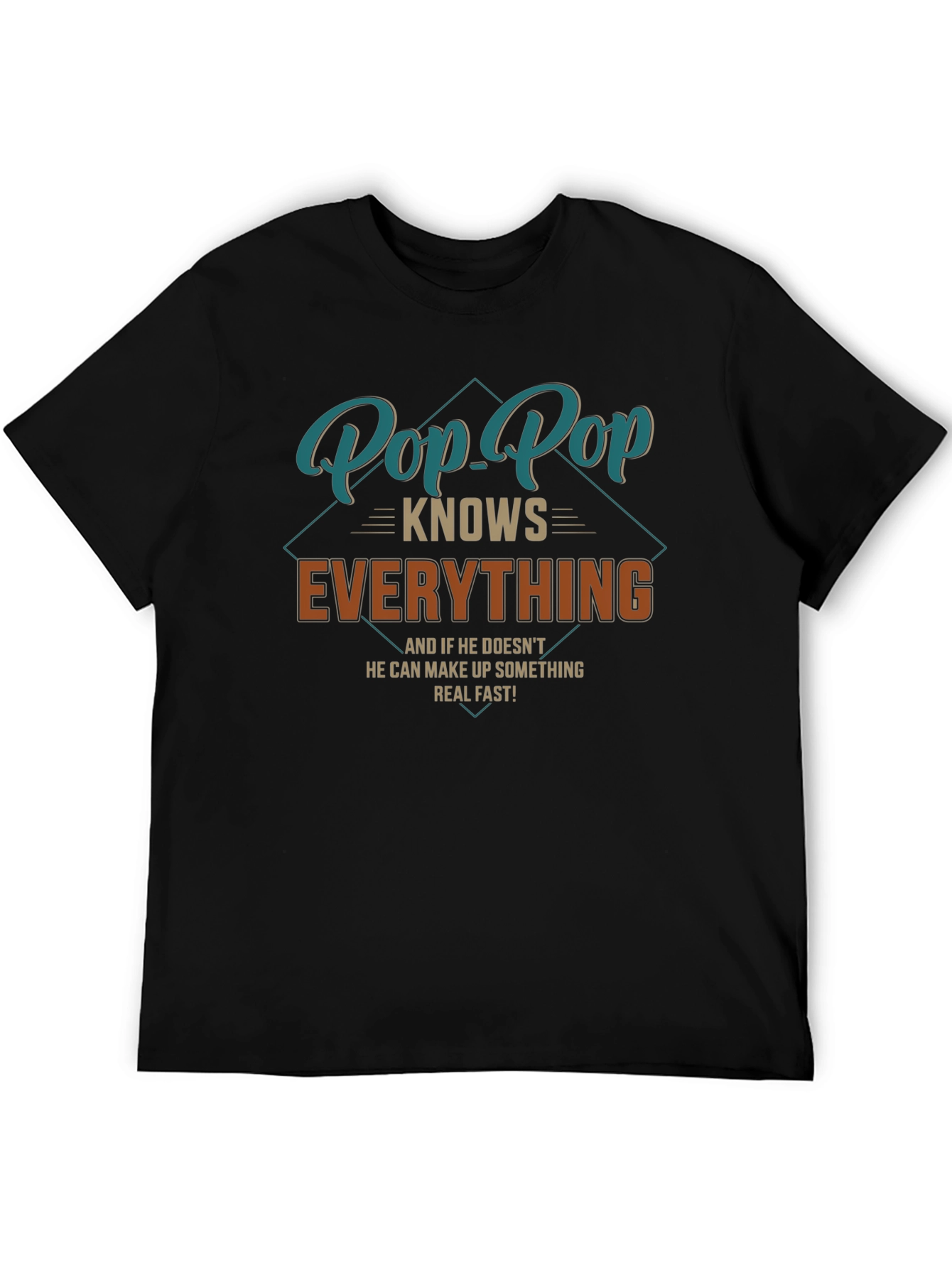 Pop Pop Knows Everything T-Shirt - Funny Grandfather Tee