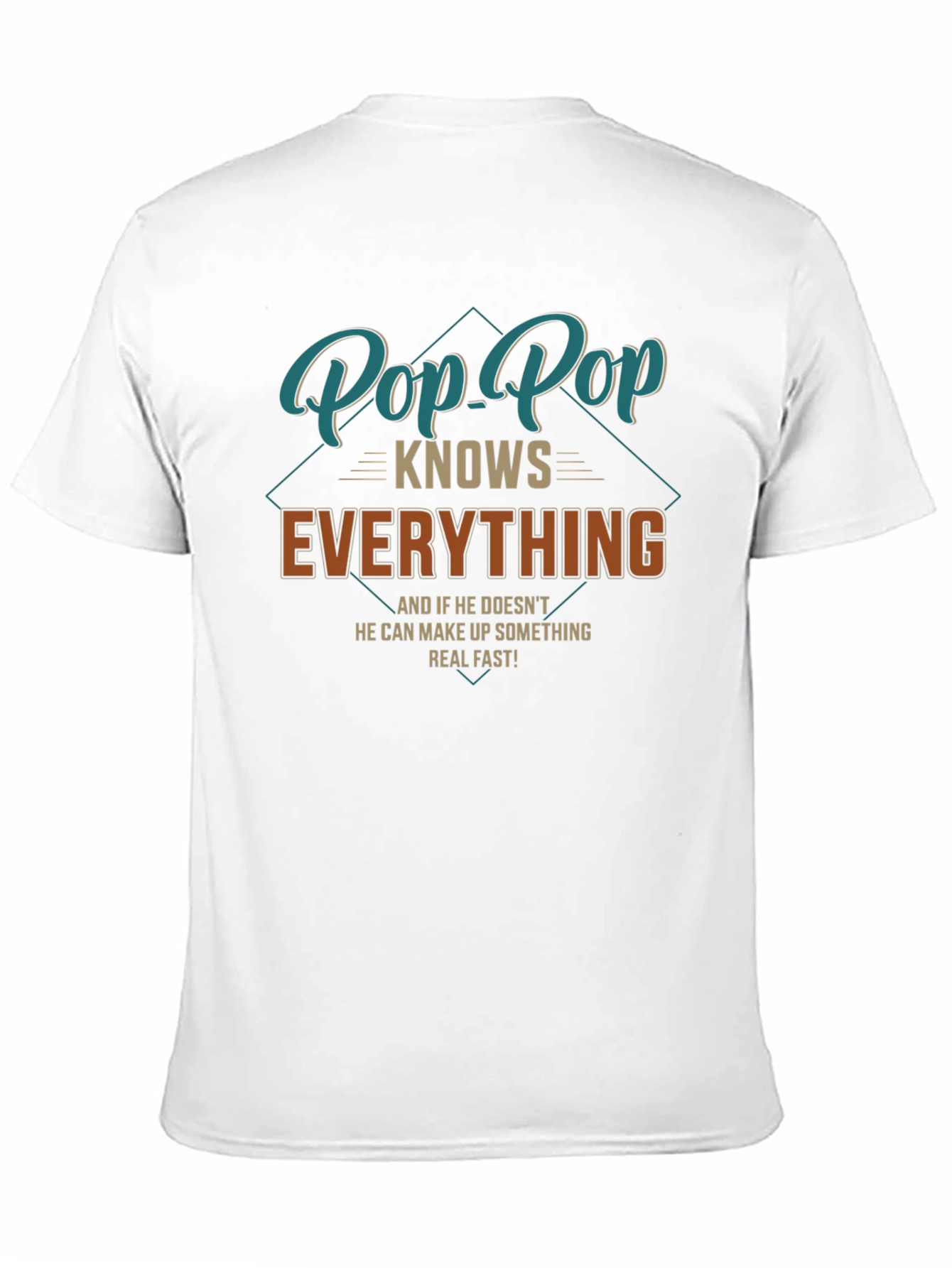 Pop Pop Knows Everything T-Shirt - Funny Grandfather Tee
