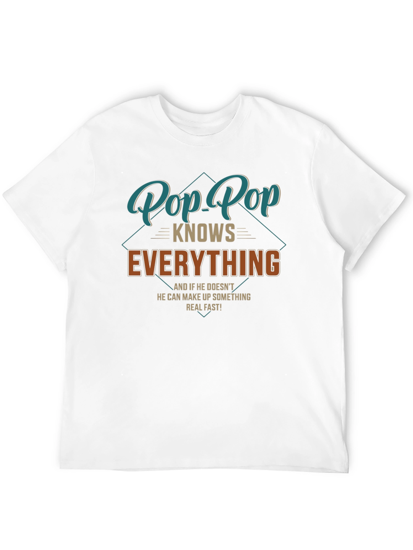 Pop Pop Knows Everything T-Shirt - Funny Grandfather Tee