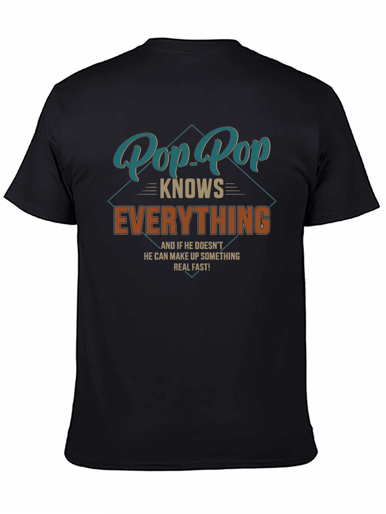 Pop Pop Knows Everything T-Shirt - Funny Grandfather Tee