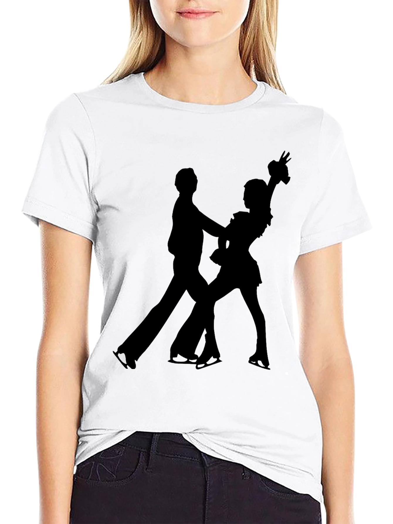 Figure Skating Silhouette T-Shirt
