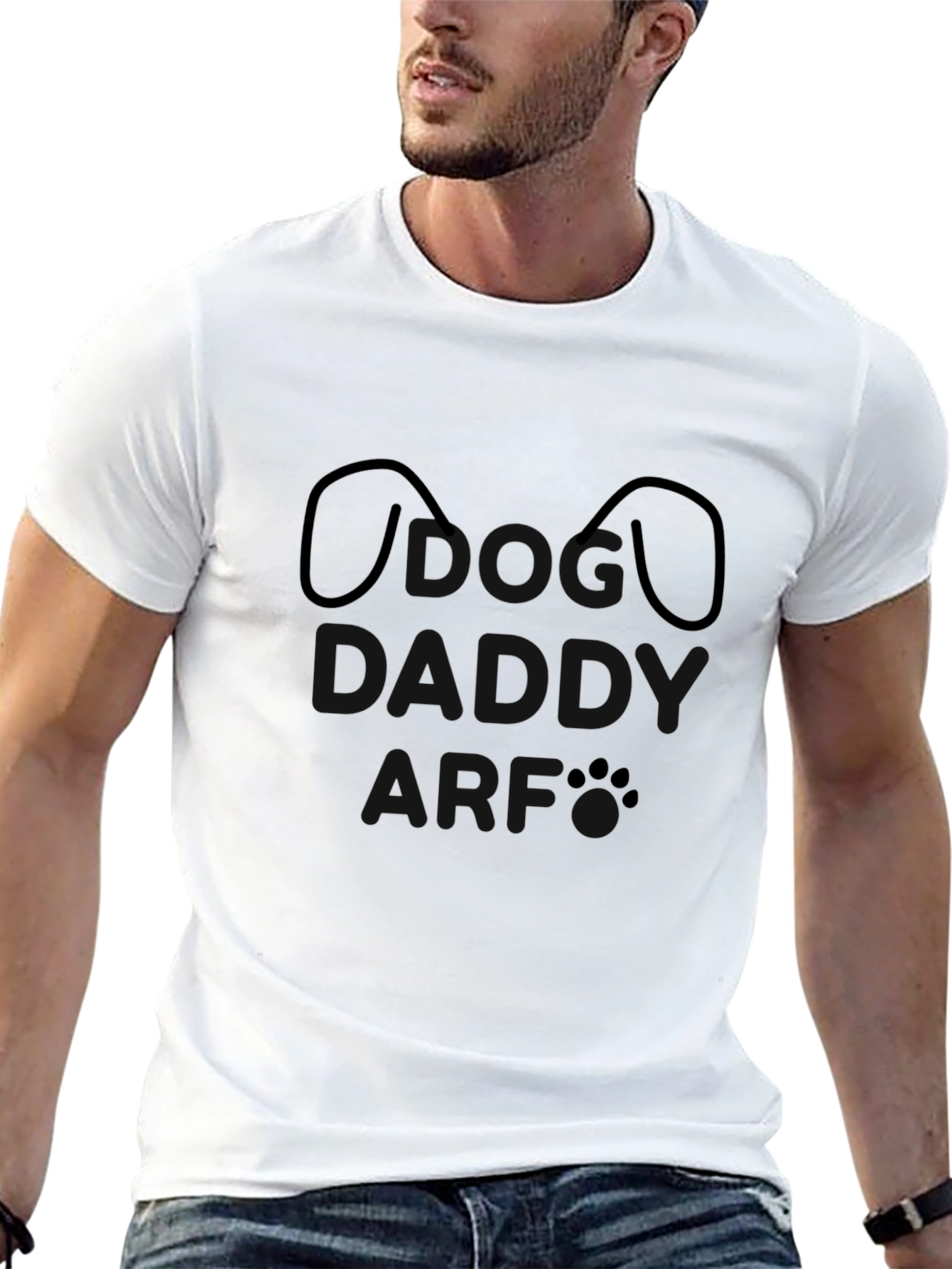 Cute Dog Lover Graphic Tee - Unisex Black T-Shirt