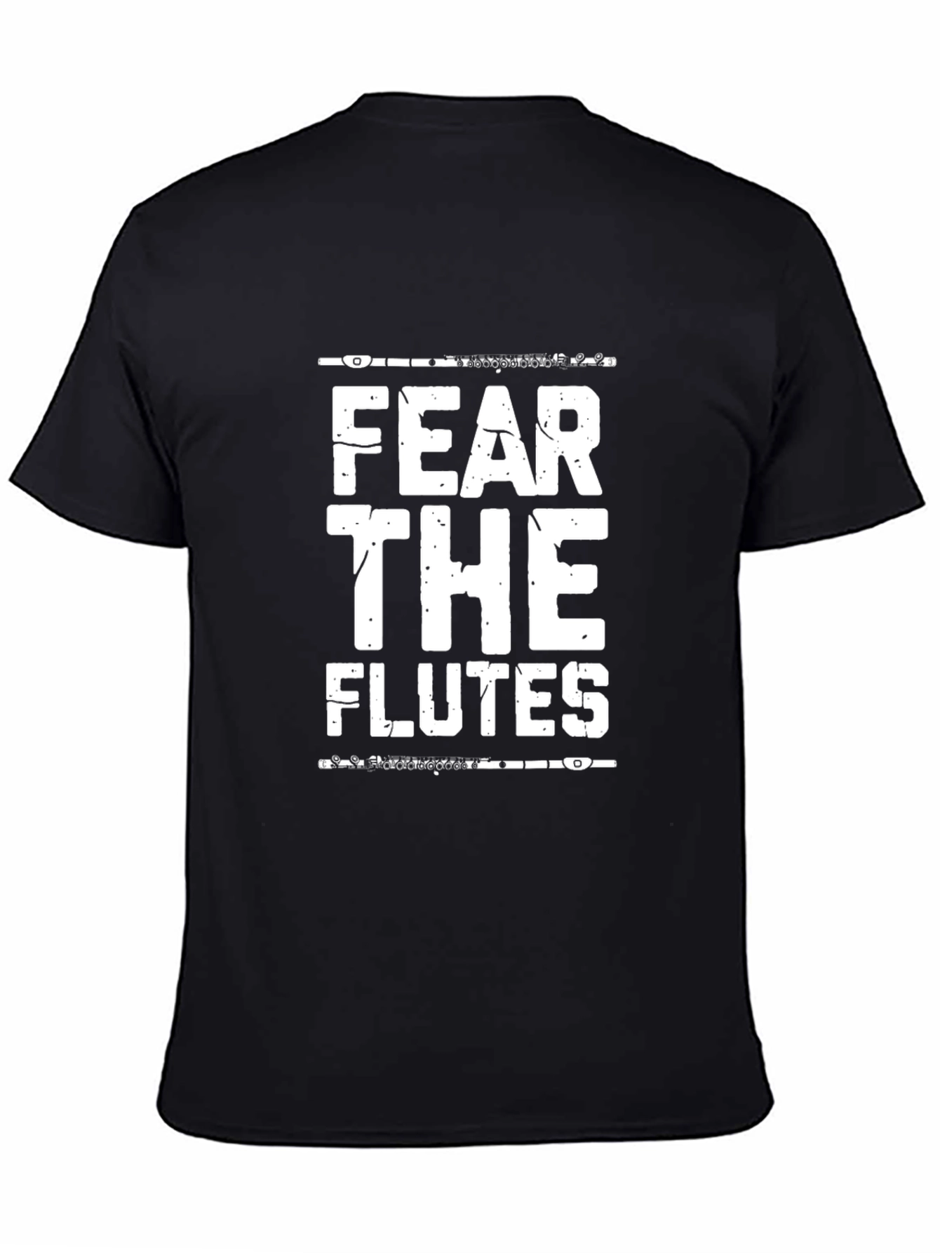Fear The Flutes Black Graphic Tee